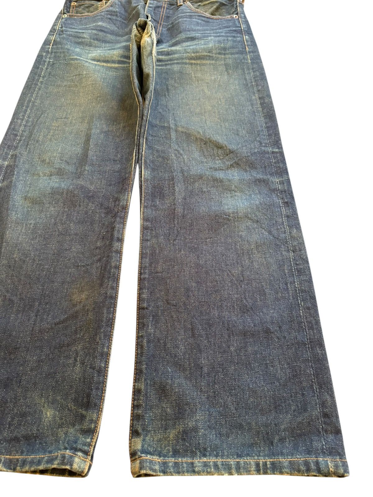 Levi's Vintage 80s Levis 502XX Big E Selvedge Mud Wash Loose Jeans Size US 31 - 8 Thumbnail