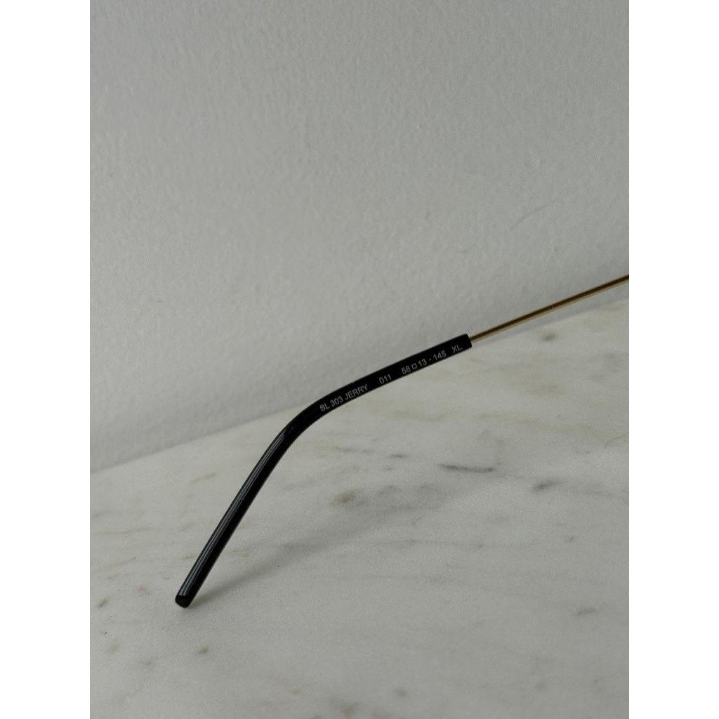 Saint Laurent Paris NEW Saint Laurent SL303 Jerry Sunglasses in Gold Brown Size ONE SIZE - 7 Thumbnail