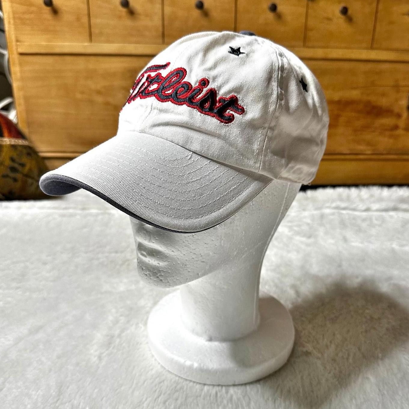 Titleist Titleist Golf Hat White Adjustable Embroidered Logo Cap Size ONE SIZE - 1 Thumbnail