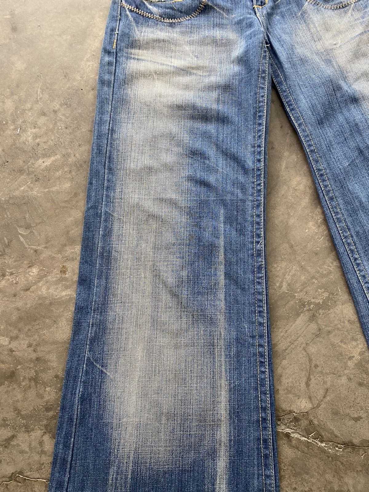 Hysteric Glamour × If Six Was Nine × Le Grande Bleu (L.G.B.) Baggy Flare Japan Red Paper Low Rise Wide Leg Size US 28 / EU 44 - 4 Thumbnail