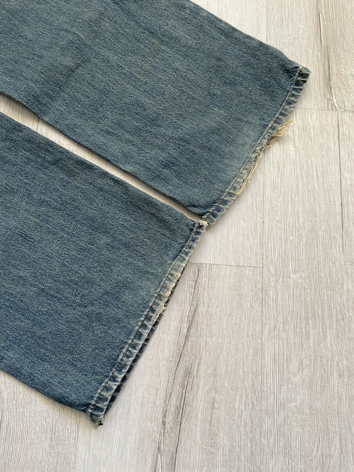 20471120 Vintage Coffee Fade Jeans Distressed Undercover Style Y2k Size US 32 / EU 48 - 12 Thumbnail