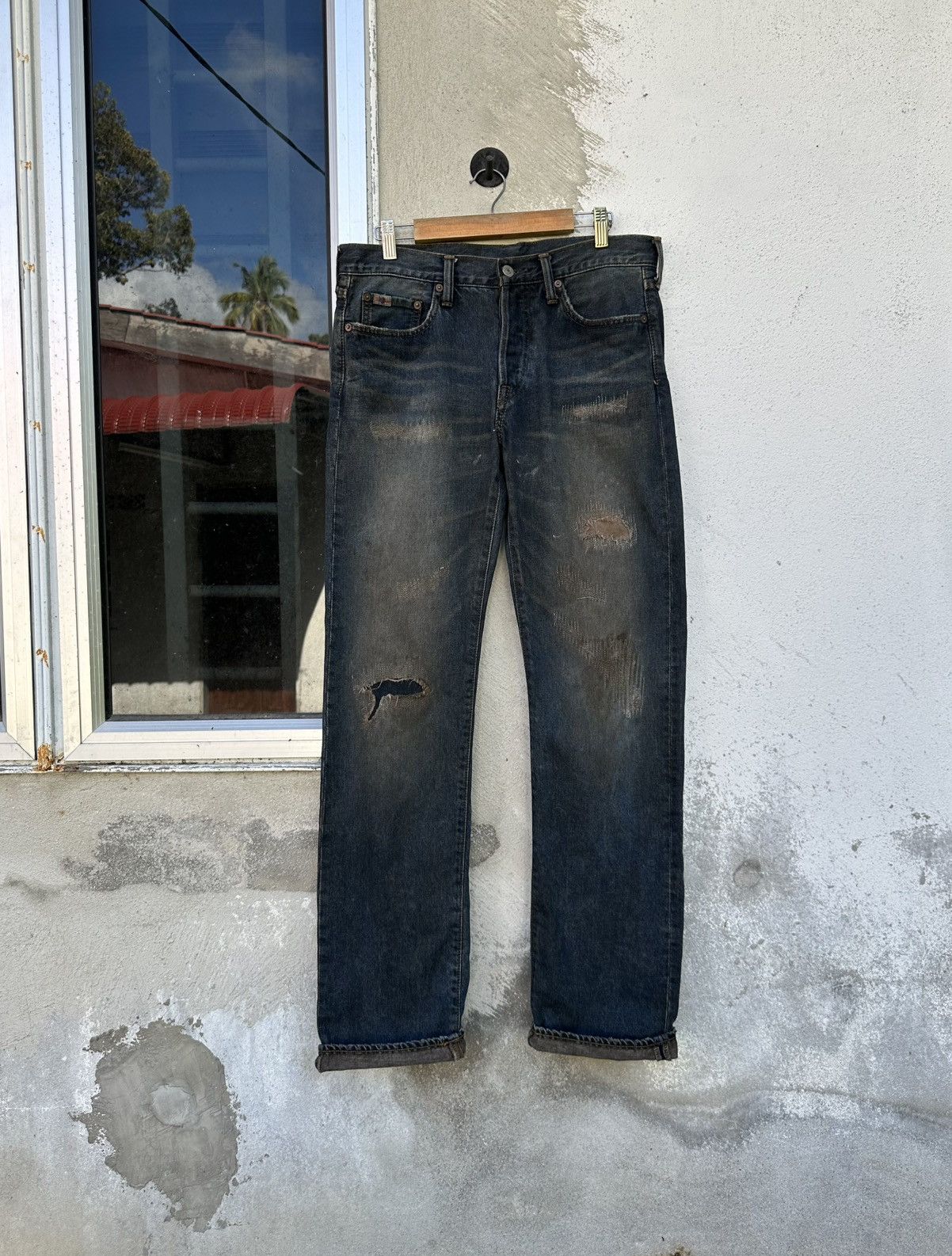 Studio D'Artisan Rare Vintage Studio D'artisan Rusty Distressed Denim Size US 32 / EU 48 - 1 Thumbnail