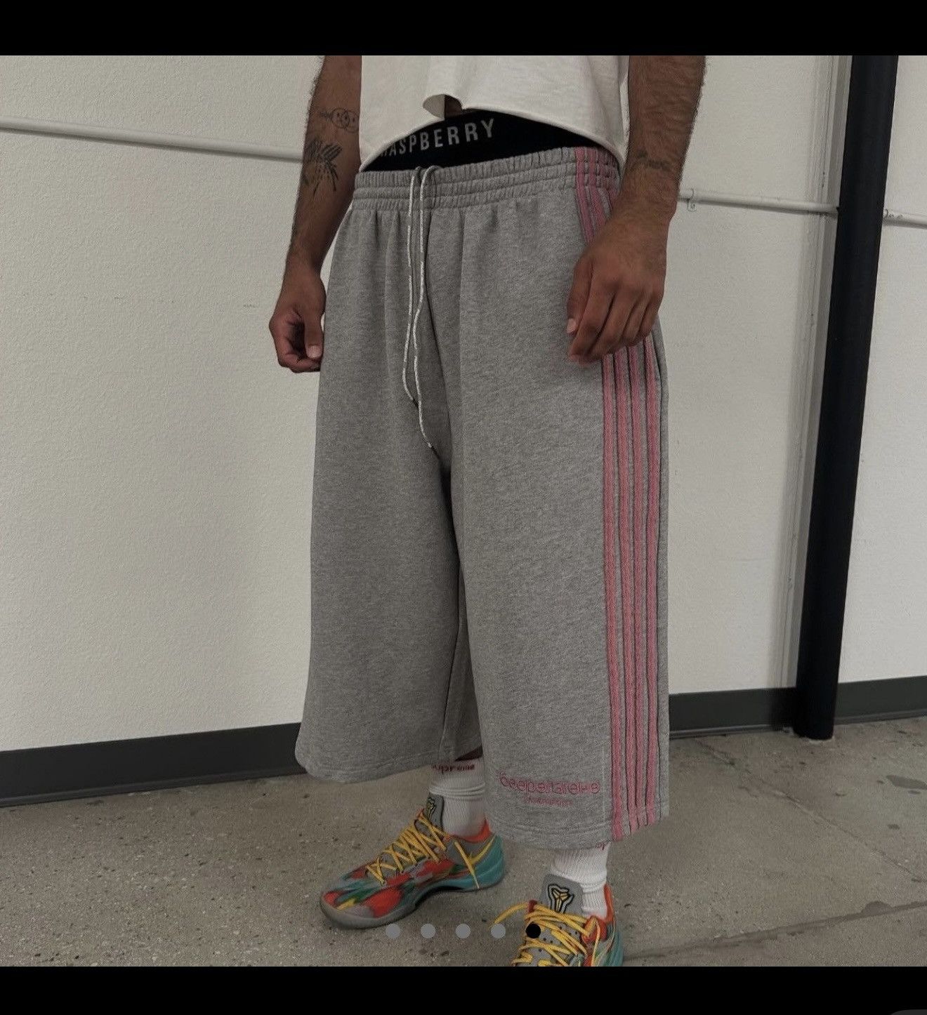 The GV Gallery EXCLUSIVE GRAY & PINK GV GALLERY AUNT CATHY BAGGIES Size US 38 / EU 54 - 1 Thumbnail