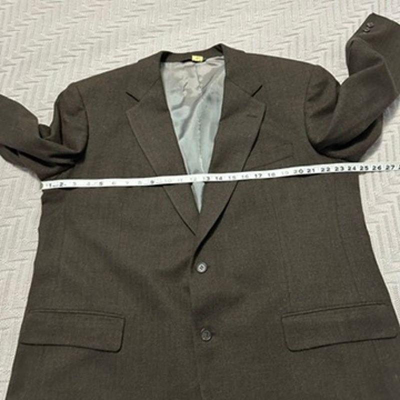 Brooks Brothers Brooks Brothers brown gray two button blazer size 46R Size 46R - 6 Thumbnail