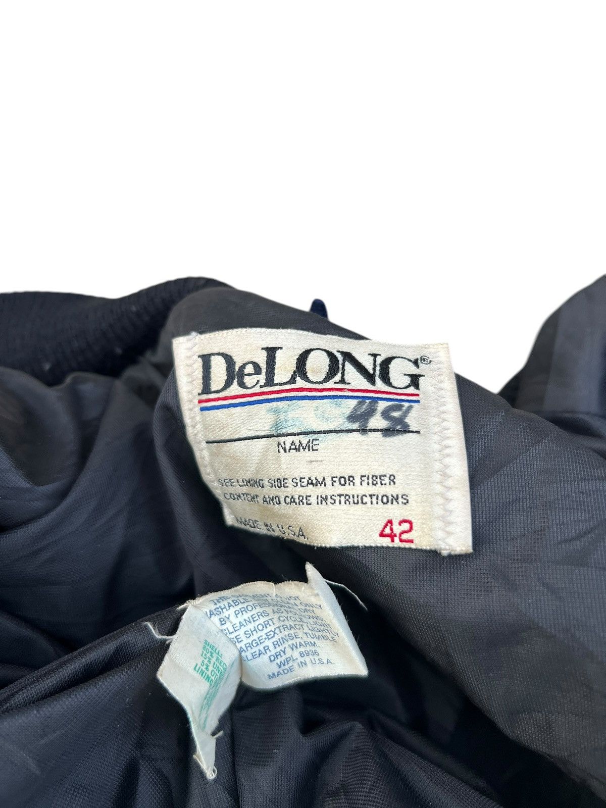 NBA 80s 90s DeLONG Raiders Football Distressed Varsity Jacket Size US L / EU 52-54 / 3 - 25 Thumbnail