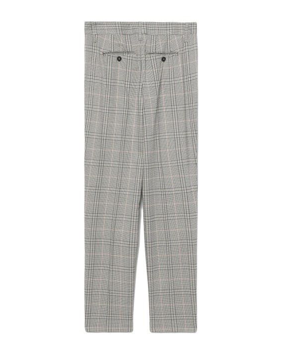 Zadig & Voltaire 🔥 Zadig & Voltaire Prune Tailleur Pants Checkered Trousers Size 26" / US 2 / IT 38 - 1 Thumbnail