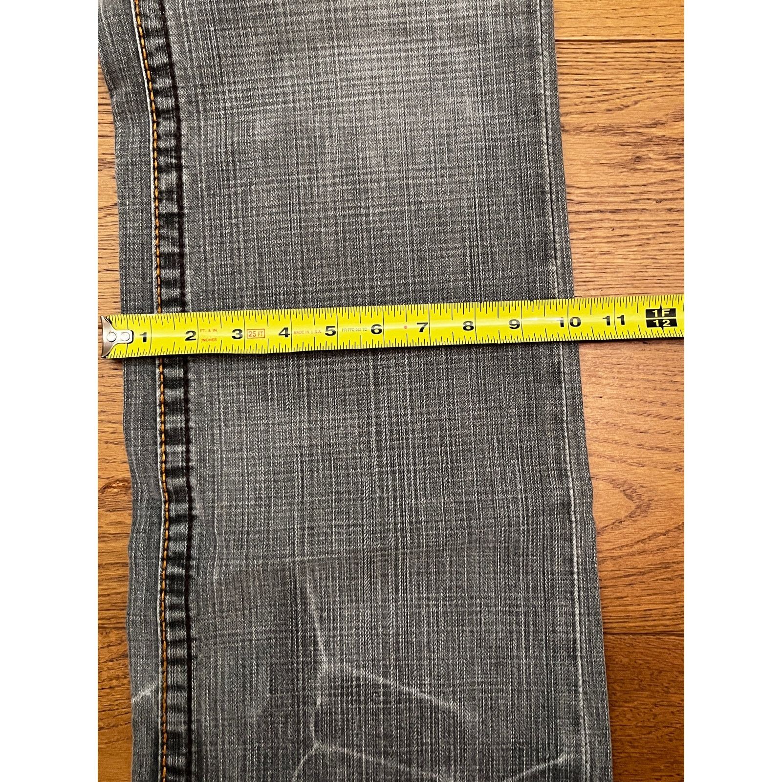 True Religion Vintage True Religion Bobby Big T Gray Straight Leg Jeans Size US 36 / EU 52 - 12 Thumbnail