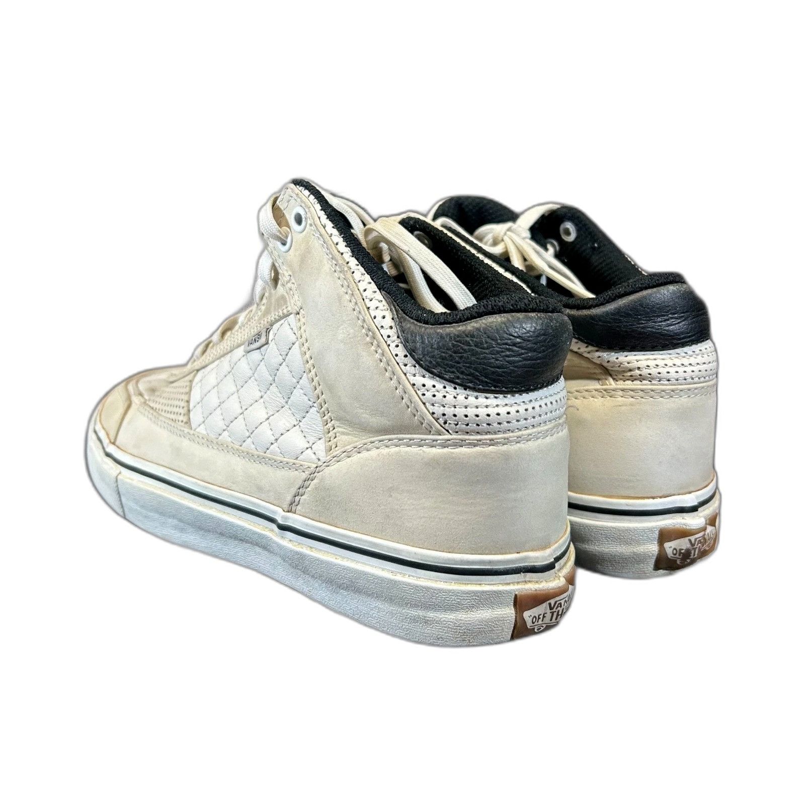 Vans Vans Bash Vulc Hosoi Shoes Men 10.5 White Cream Leather Retr Size US 10.5 / EU 43-44 - 6 Thumbnail