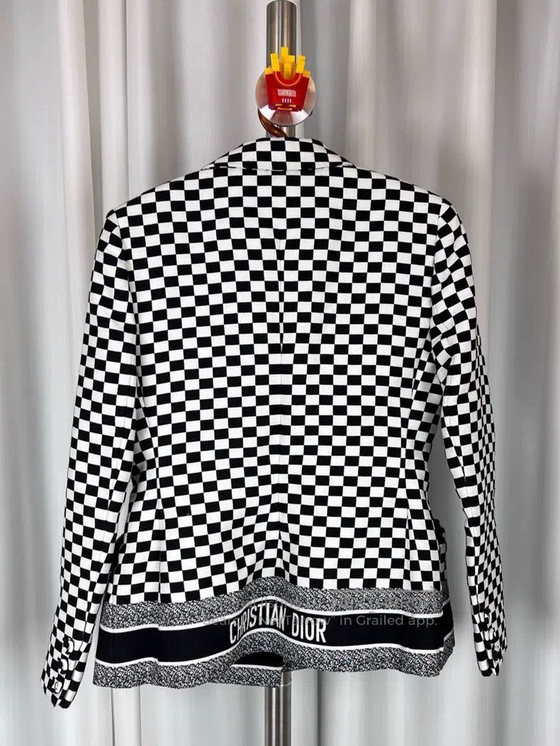 Dior Dior Black and white checkerboard suit jacket letter logo Size XS / US 0-2 / IT 36-38 - 2 Thumbnail