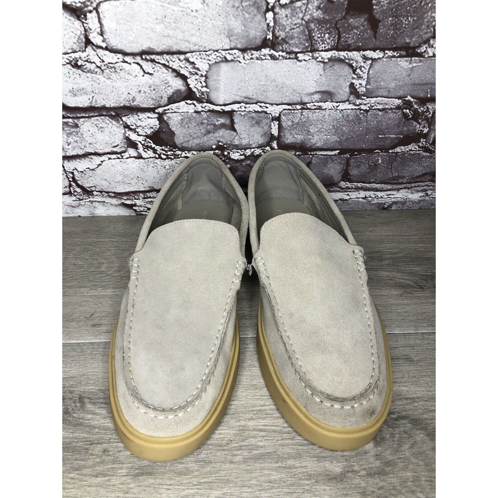 Nordstrom Nordstrom Ortholite NOEZRA-LEA Light Gray Suede Loafers Shoe Size US 11 / EU 44 - 8 Thumbnail
