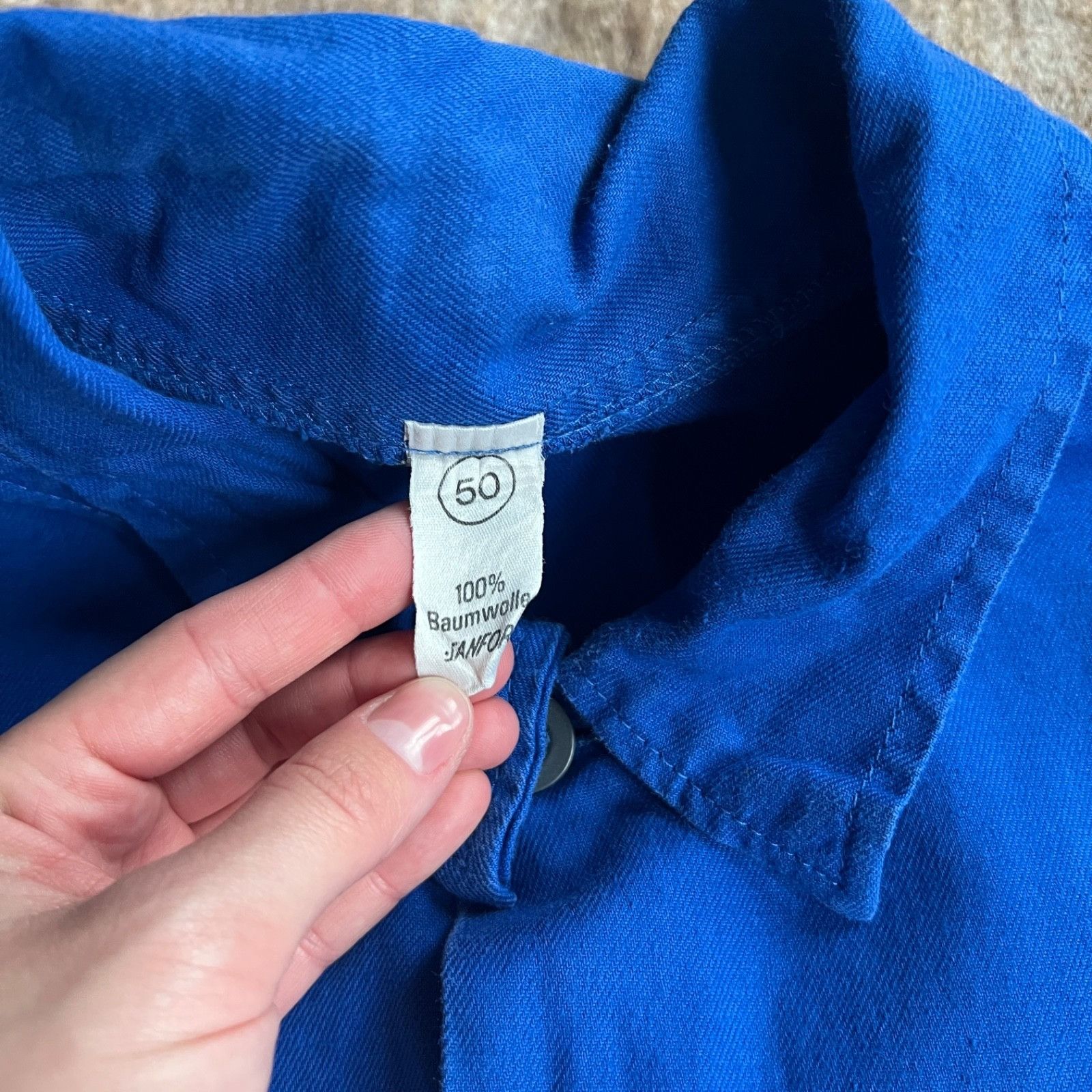 Vintage Vintage French Workwear Sanfor Chore Jacket 9757AC Size US M / EU 48-50 / 2 - 3 Thumbnail
