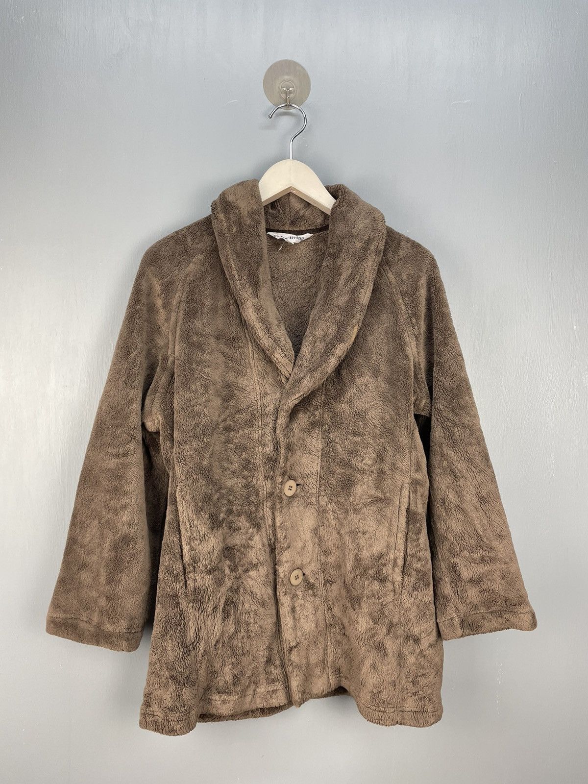 image of Yohji Yamamoto Y’S For Living Button Up Jacket in Brown, Women's (Size Medium)