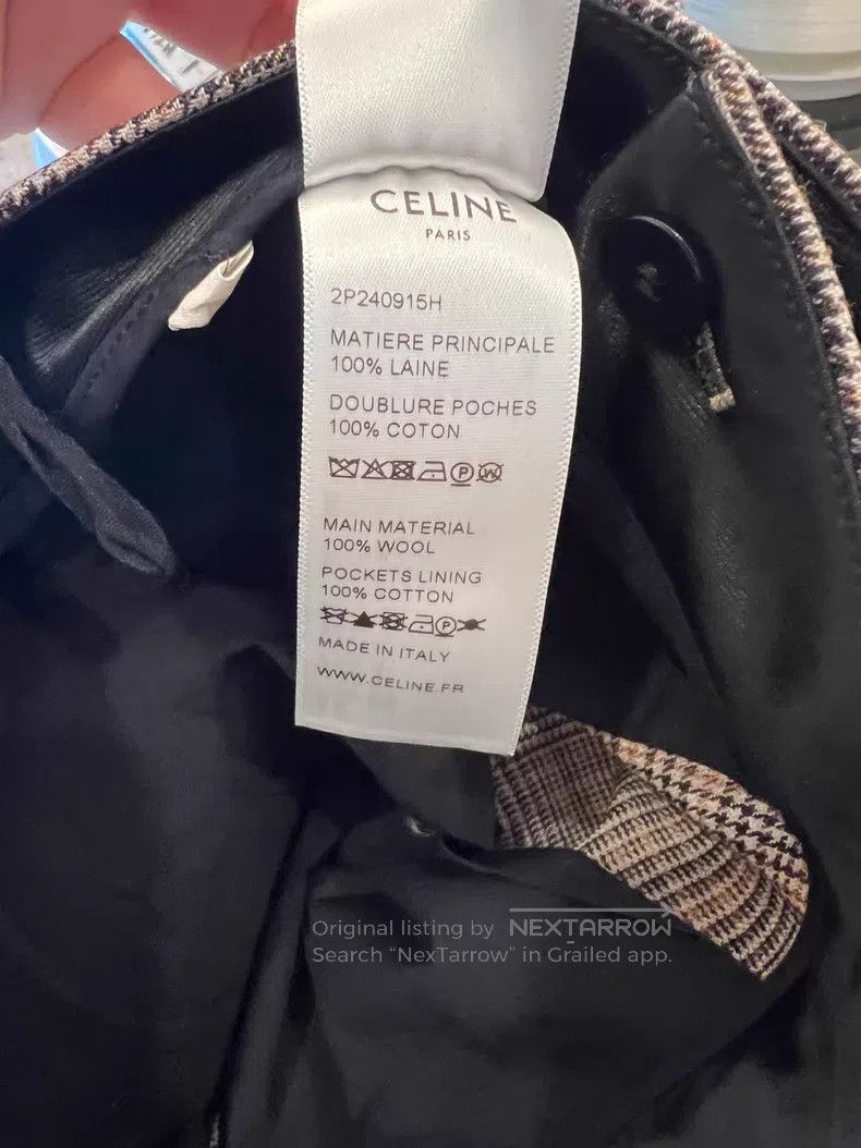 Celine CELINE Checked Wool Casual Pants Size US 36 / EU 52 - 6 Thumbnail