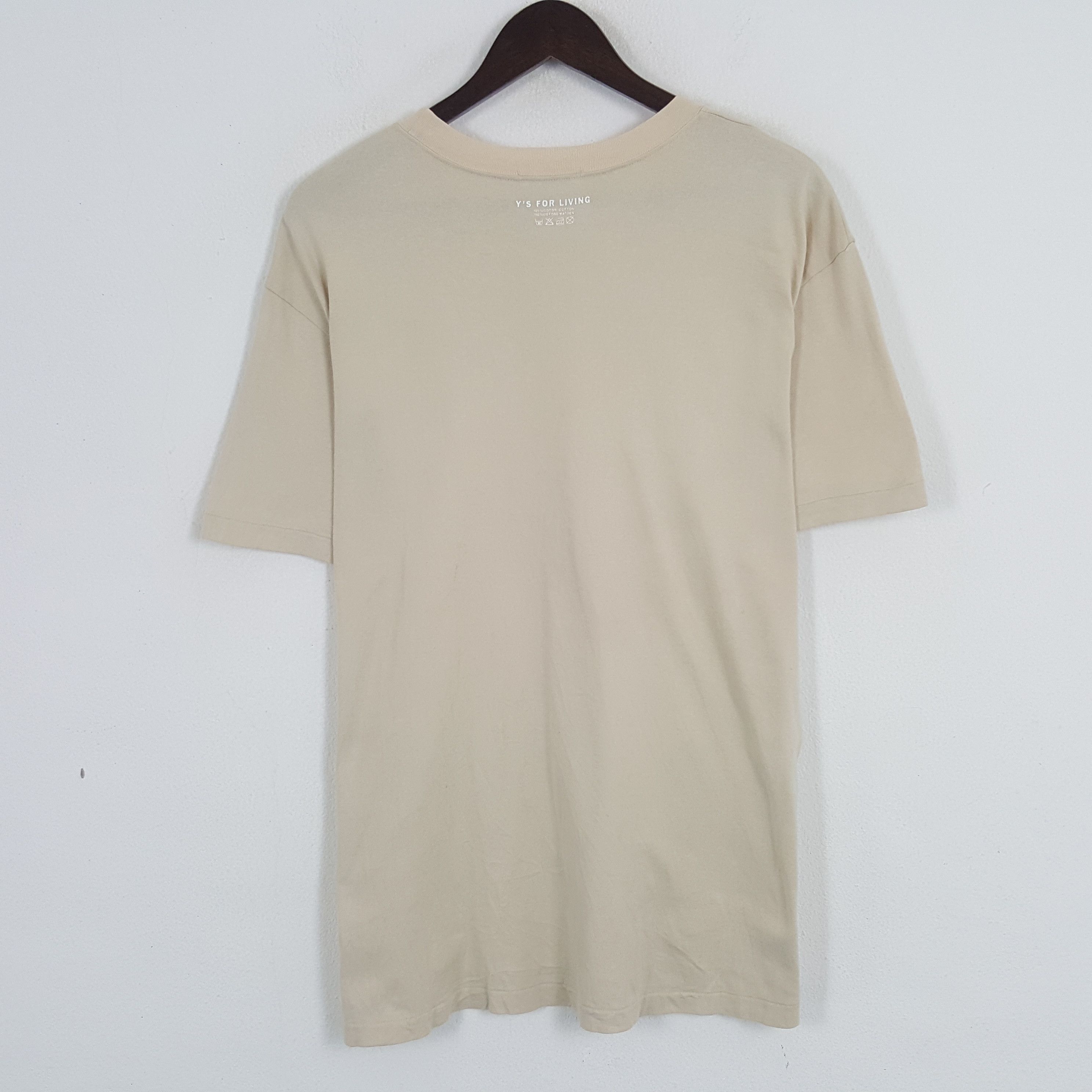 Issey Miyake × Japanese Brand × Vintage Vintage Y's For Living by Issey Miyake Plain Tshirt Size US L / EU 52-54 / 3 - 2 Thumbnail