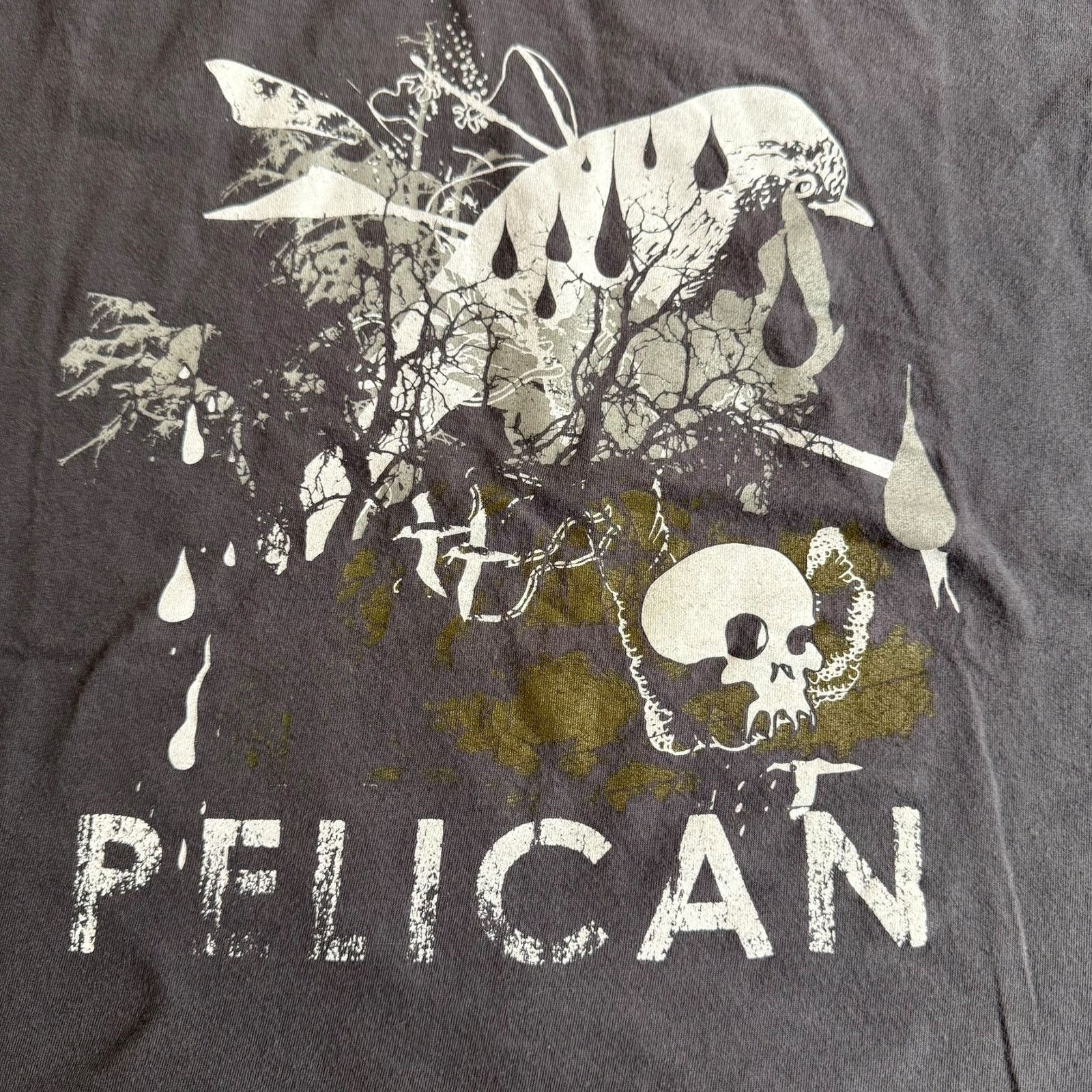 Band Tees Pelican Band x Robotic Boot Bird + Skull Gray T-Shirt Size L Size US L / EU 52-54 / 3 - 2 Thumbnail