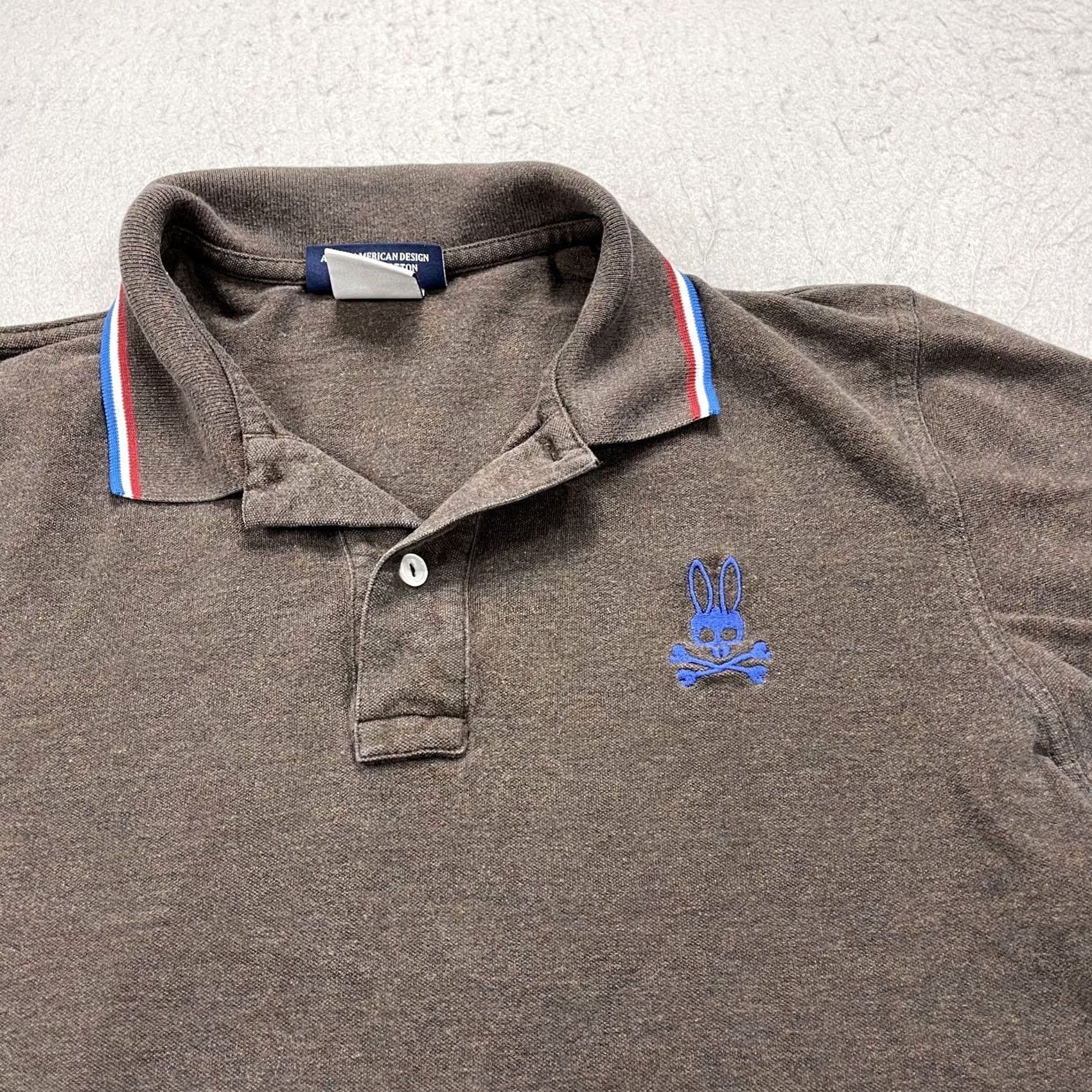 Psycho Bunny Psycho Bunny Polo Shirt Mens Small Brown 100% Cotton Pima Logo Casual Short Sleeve Knit Polo Shirt Size US S / EU 44-46 / 1 - 3 Thumbnail
