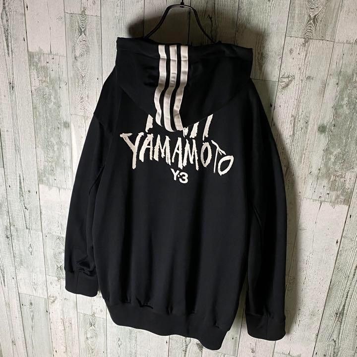 Yohji Yamamoto Y-3 yohji yamamoto back print three line sweatshirt hoodie Size US L / EU 52-54 / 3 - 7 Thumbnail