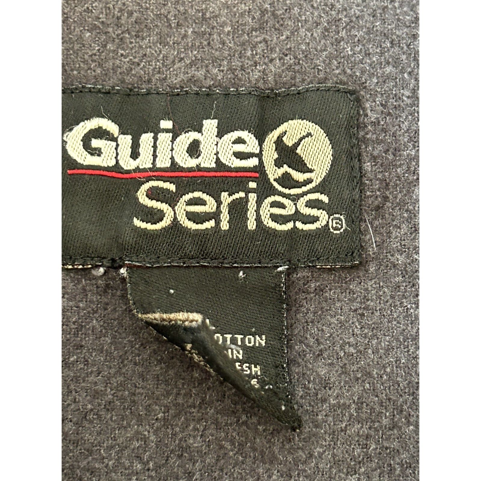 Vintage Guide Series Shirt Button-Up Long Sleeve Black L Mens Casual Travel Casual Button-Down Pocket Logo Cotton Size US L / EU 52-54 / 3 - 5 Thumbnail