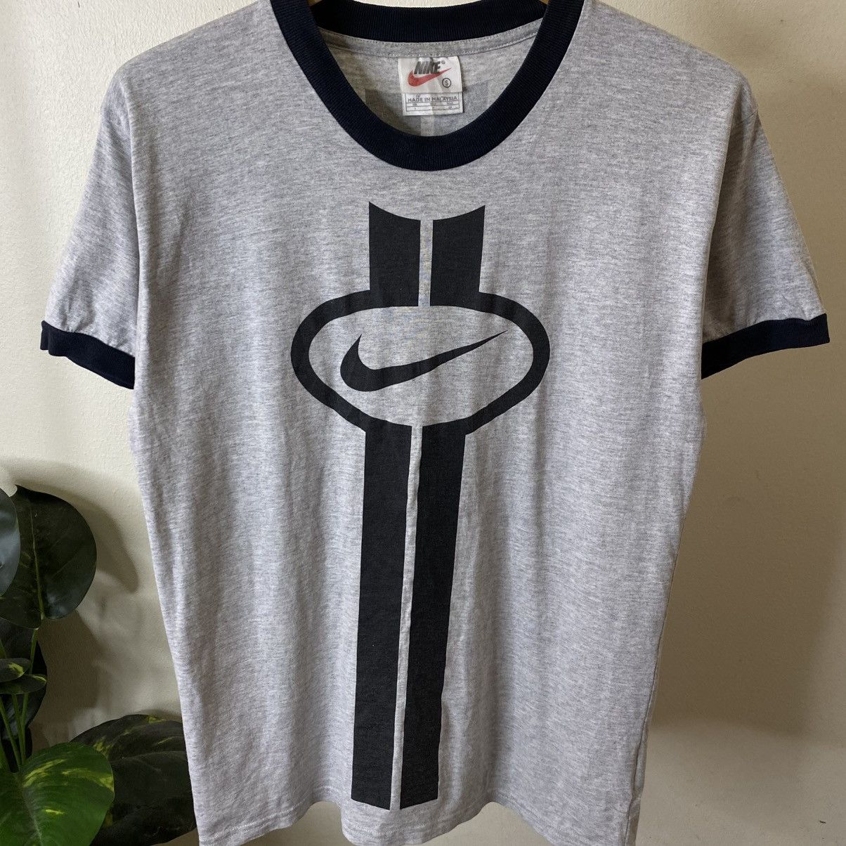 Nike Vintage 1990s Nike Ringer T Shirt Streetwear Travis Style Size US M / EU 48-50 / 2 - 2 Thumbnail