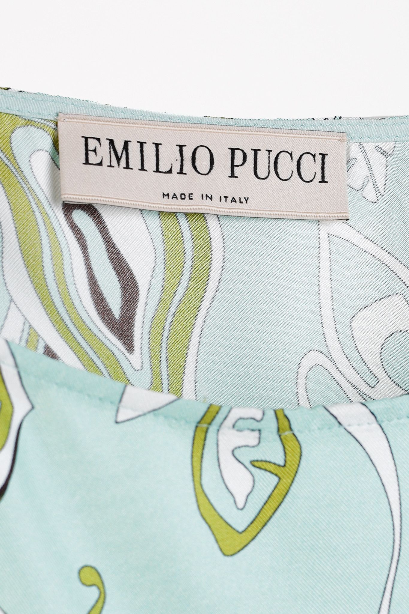 Emilio Pucci Emilio Pucci Mint Africana Print Silk Mini Dress Size L / US 10 / IT 46 - 3 Thumbnail