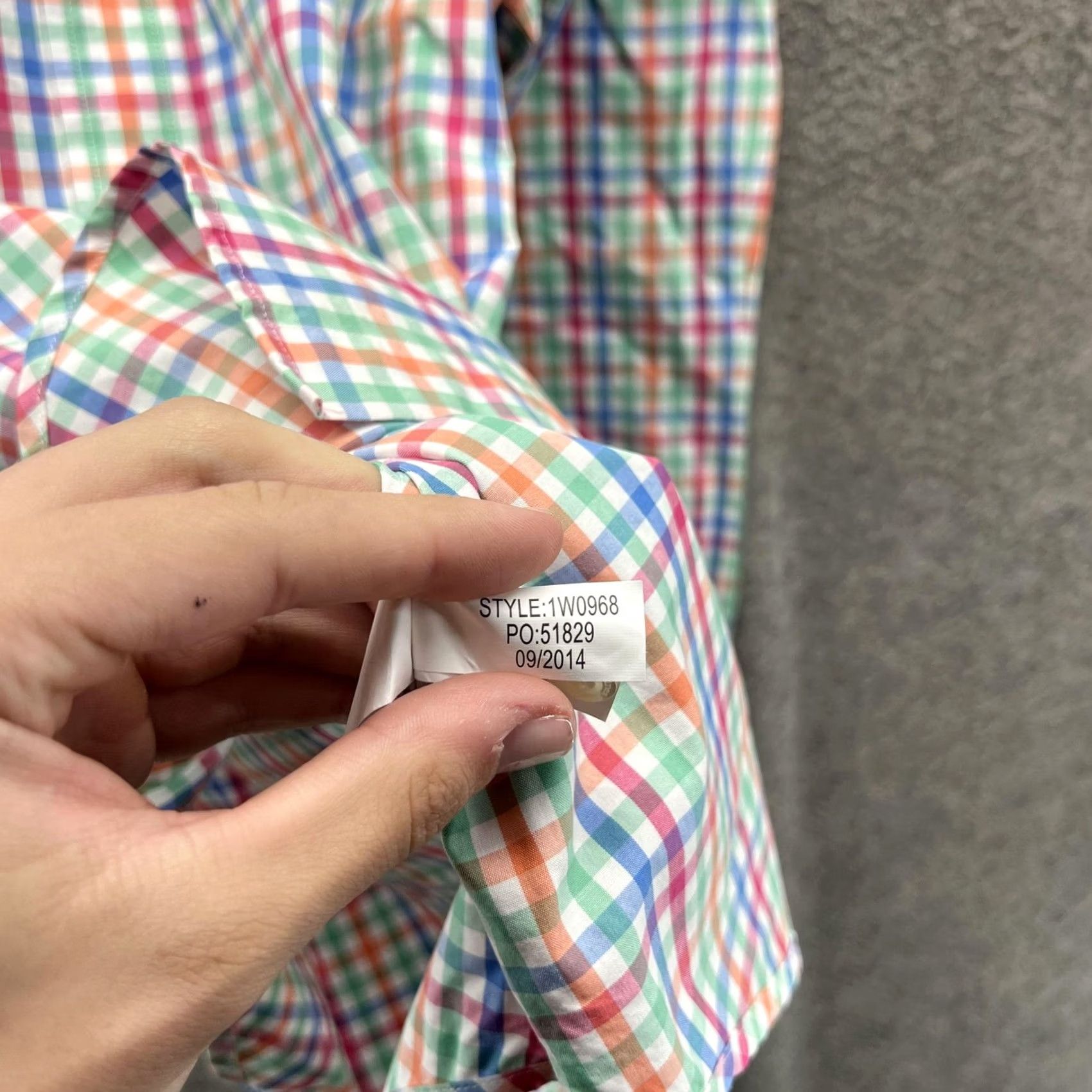 Vineyard Vines Vineyard Vines Shirt Mens XS Multicolor Gingham Slim Fit Whale Cotton Button-Down Shirt Size US XS / EU 42 / 0 - 3 Thumbnail