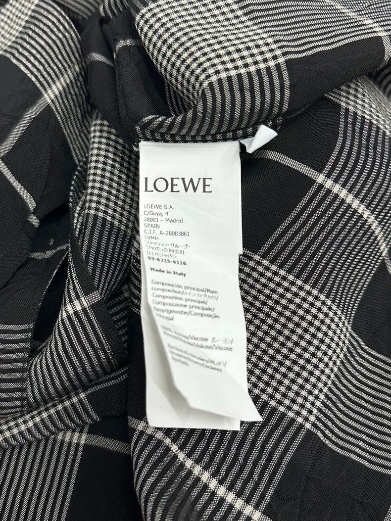 Loewe LOEWE White and black checkered shirt short-sleeved top Size S / US 4 / IT 40 - 5 Thumbnail