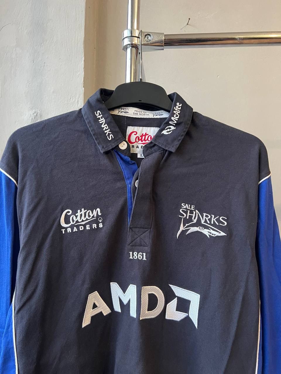 Cotton Traders 2003 SHARKS RFC RUGBY UNION JERSEY SHIRT COTTON TRADERS SZ L Size US L / EU 52-54 / 3 - 3 Thumbnail