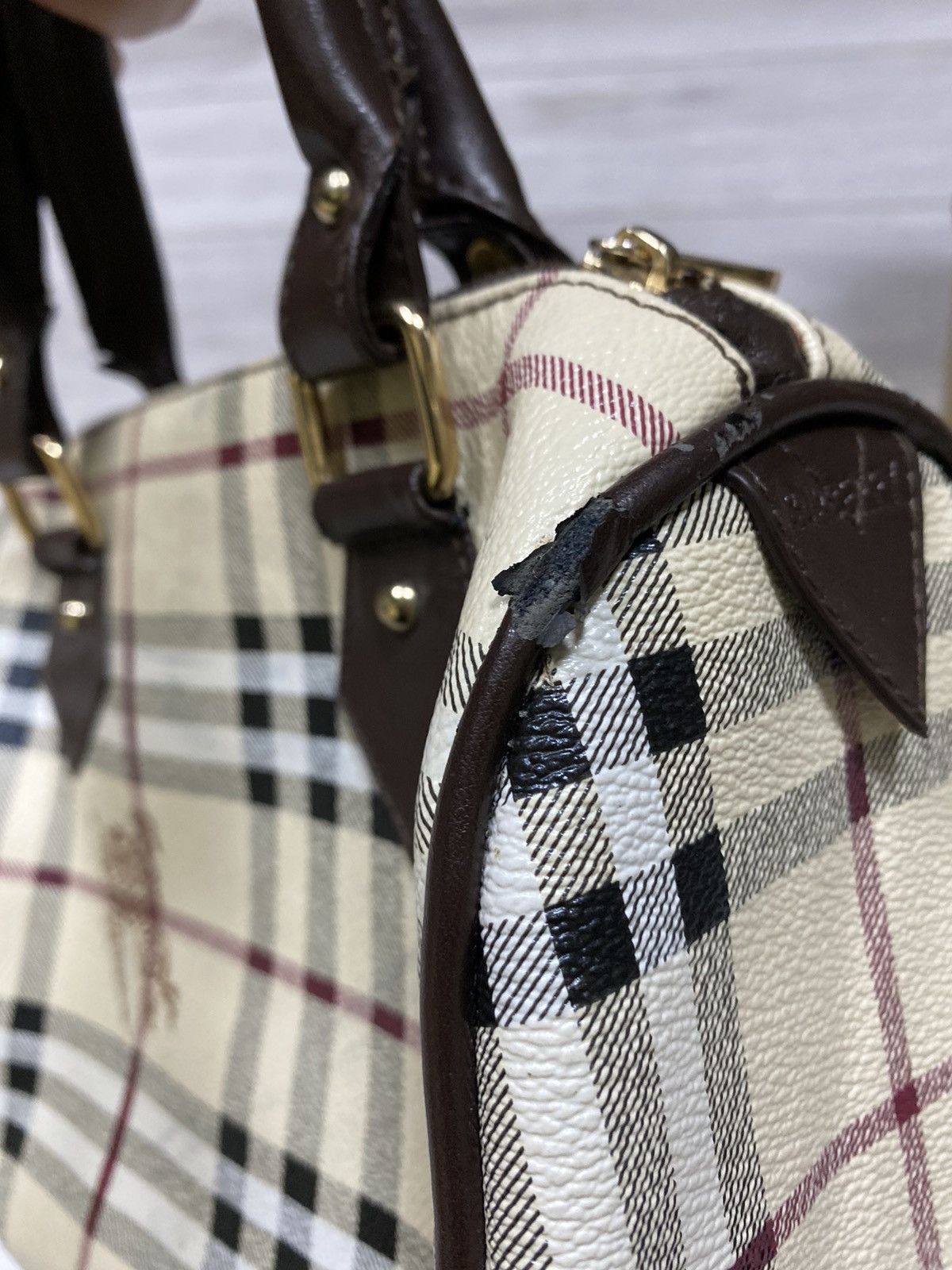 Vintage Burberry nova check monogram handle bag Size ONE SIZE - 12 Thumbnail