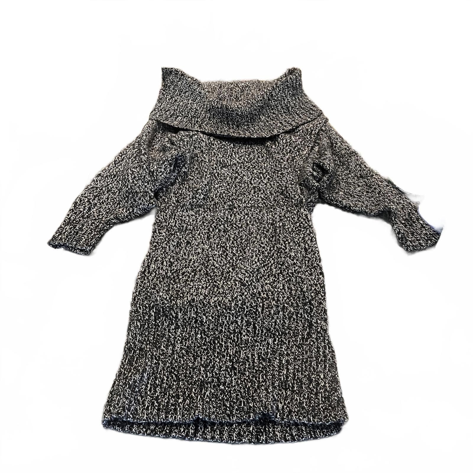 Other IZ Byer Women's Black and White Knit Sweater Dress Size S Size S / US 4 / IT 40 - 1 Thumbnail