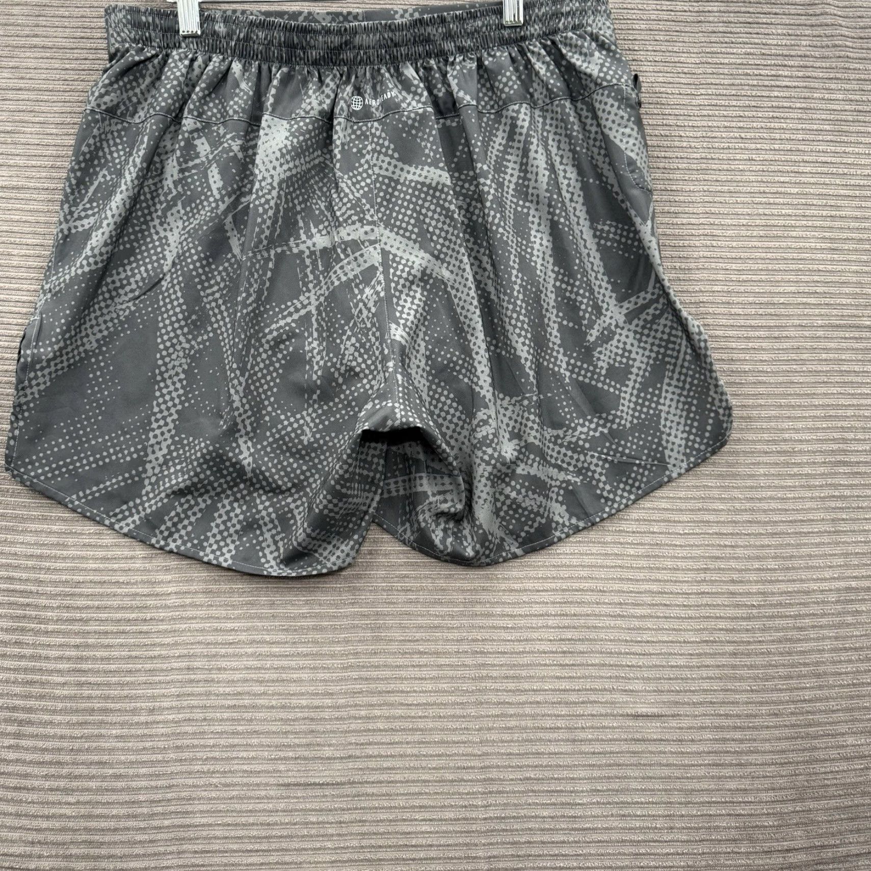 Vintage Addias Break The Norm Running Shorts Men XL Grey Black Outdoors Athletic Size US 33 - 2 Thumbnail