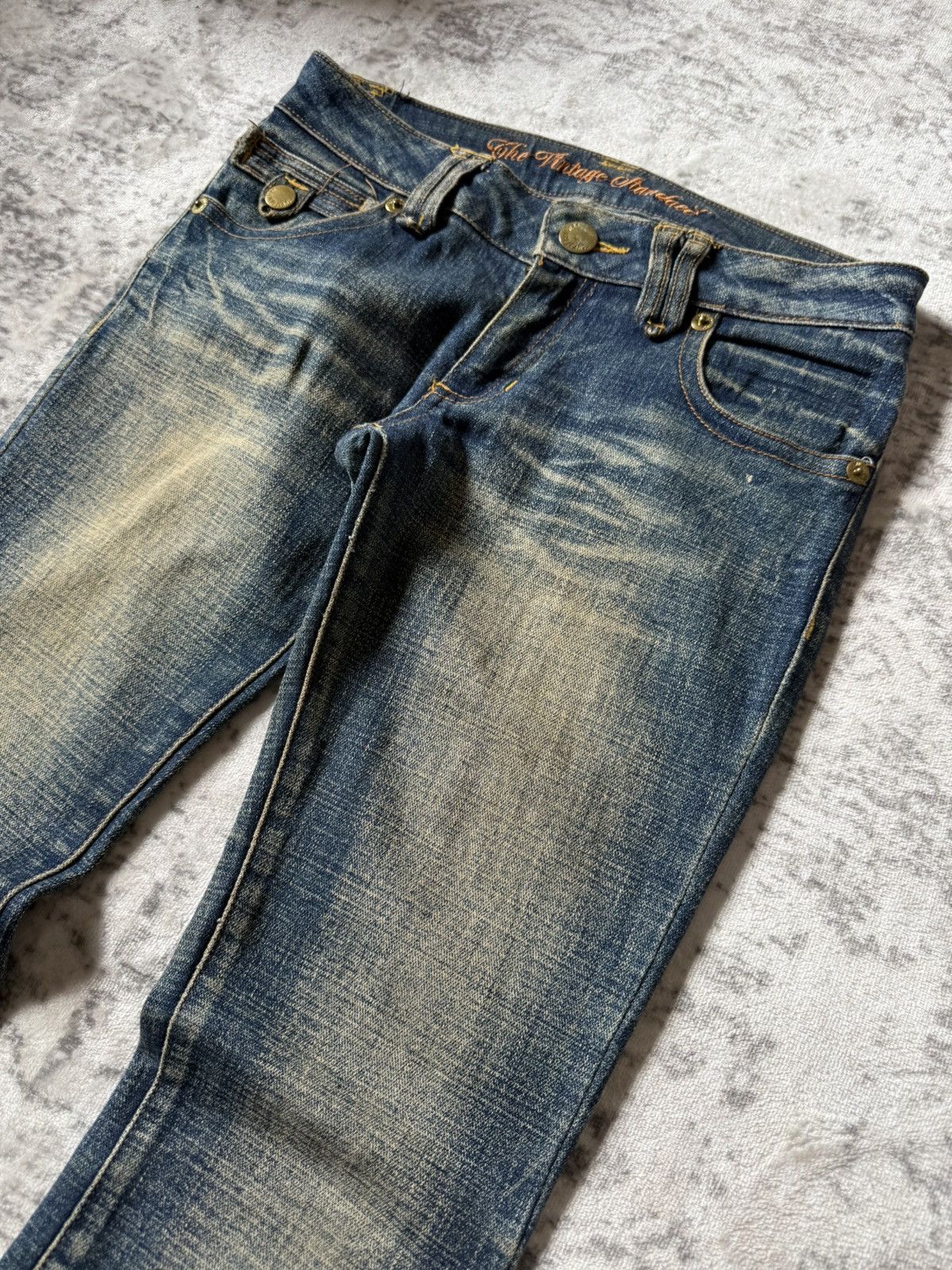 Hysteric Glamour Sky Bomber Japan Mud Wash Flared Jeans Size US 28 / EU 44 - 4 Thumbnail
