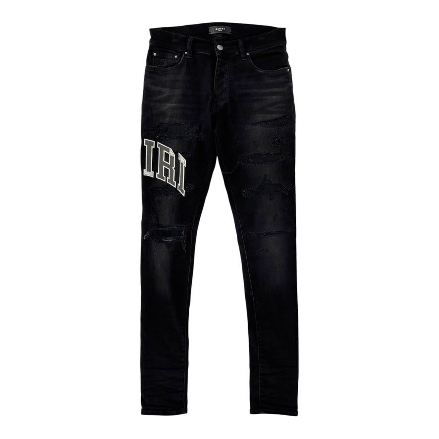 Amiri Logo Patch Denim Black Size US 28 / EU 44 - 1 Thumbnail