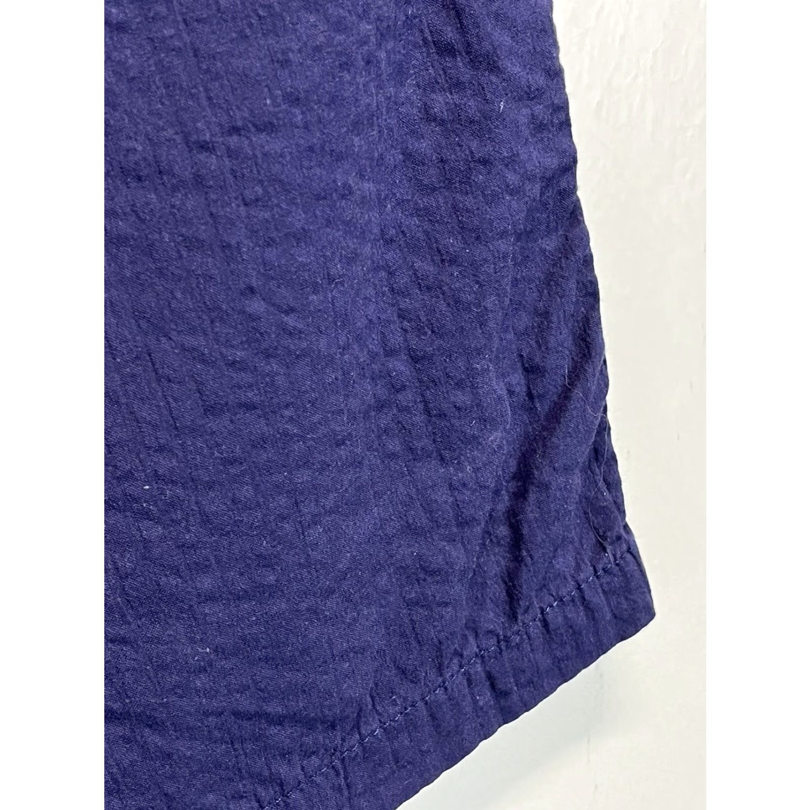 Lucky Brand Lucky Brand Puckered Chino Shorts Sz 33 GUC Blue Textured Cotton Flat Front Prep Size US 33 - 3 Thumbnail