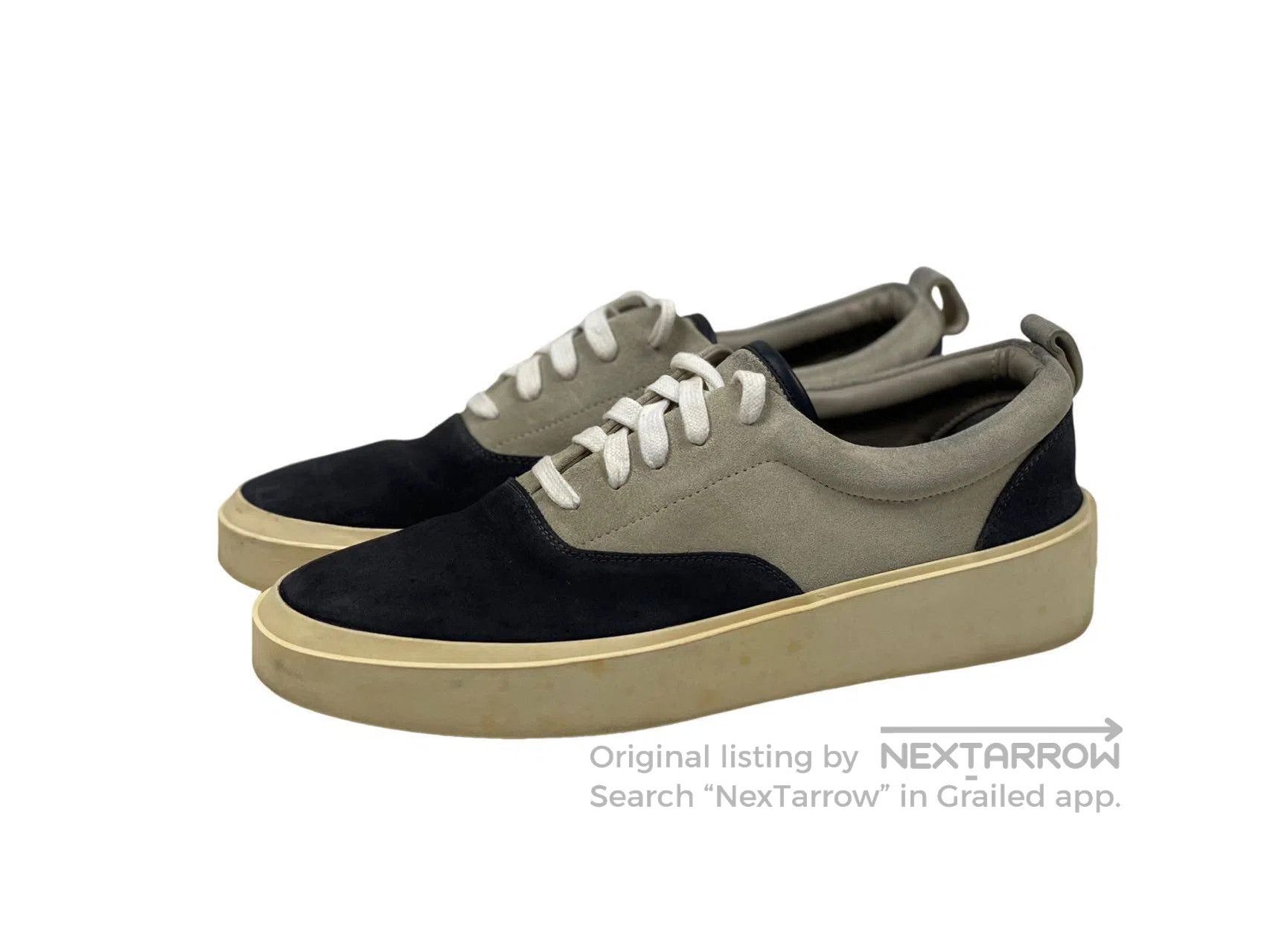 Fear of God FEAR OF GOD Black and Gray Color Block Low-cut Shoes Size US 10 / EU 43 - 1 Thumbnail