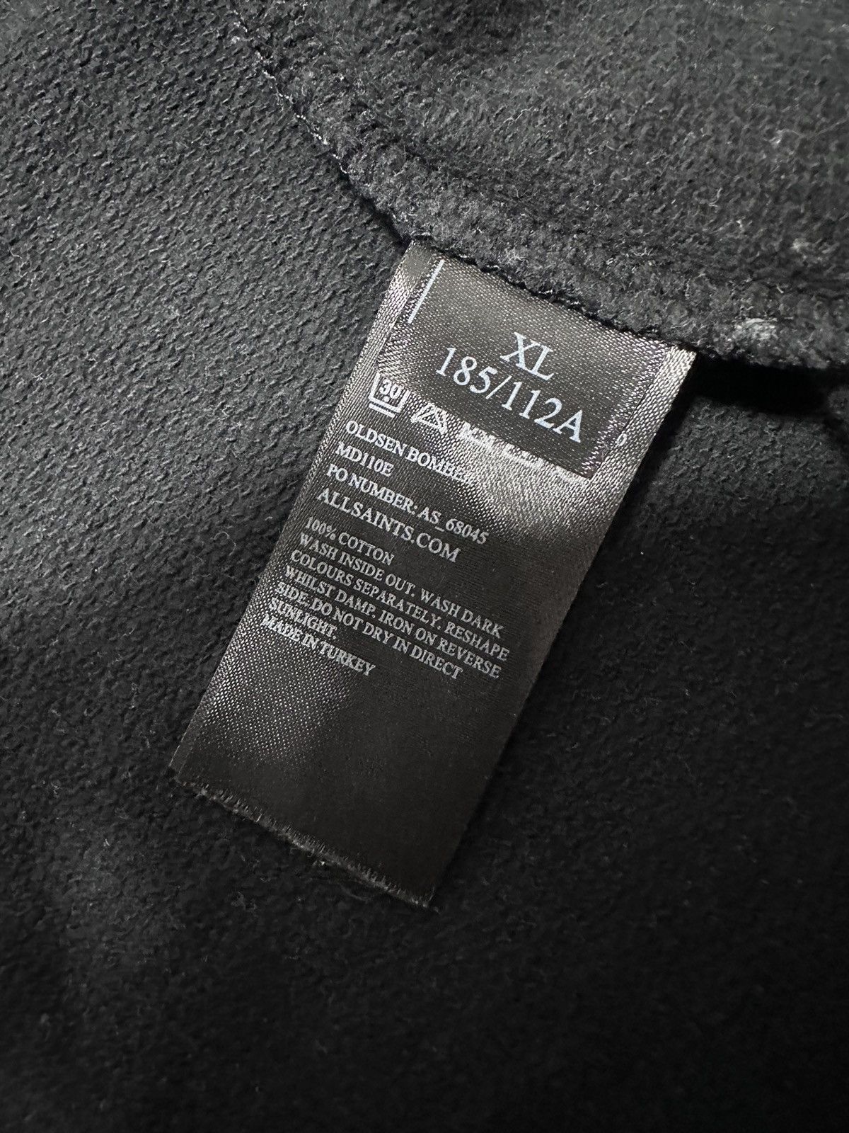 Allsaints All Saints Cotton Bomber Zip Sweatshirt Size US XL / EU 56 / 4 - 6 Thumbnail