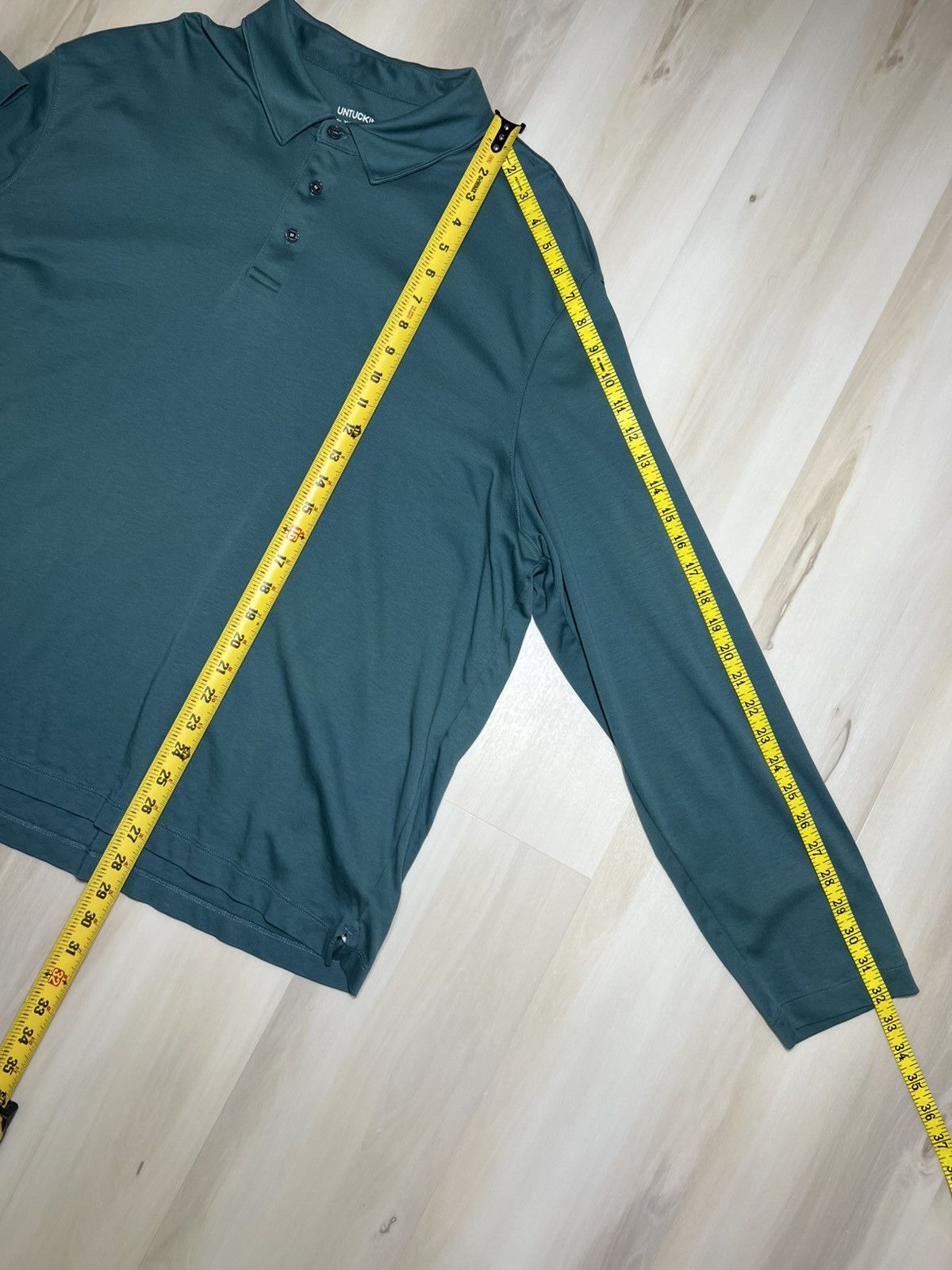 UNTUCKit UNTUCKit Mens 3XL Damaschino Long Sleeve Polo Shirt Reg Fit Size US XXL / EU 58 / 5 - 5 Thumbnail