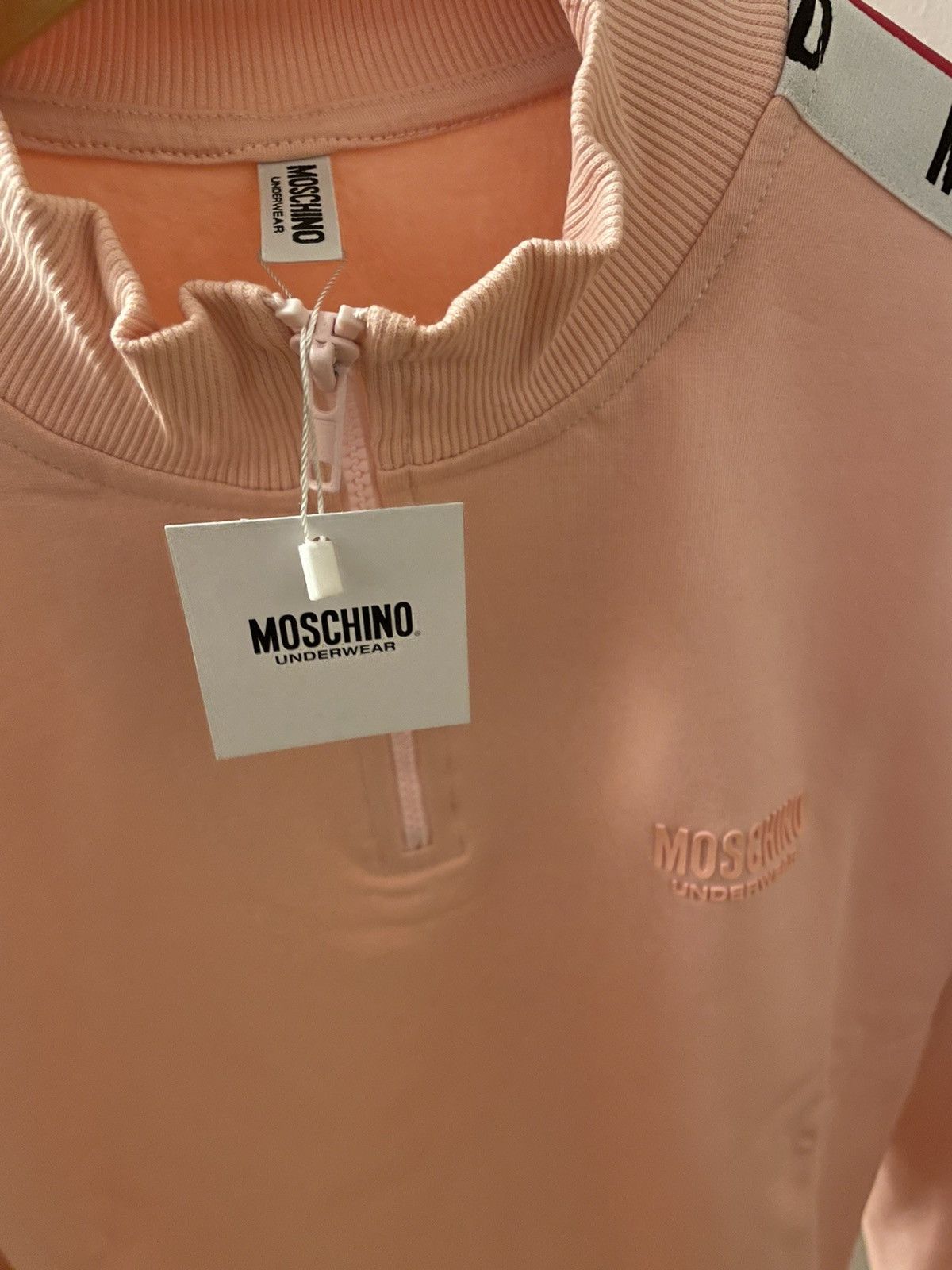 Moschino Moschino 1/4 Zip Sweatshirt Size US L / EU 52-54 / 3 - 3 Thumbnail