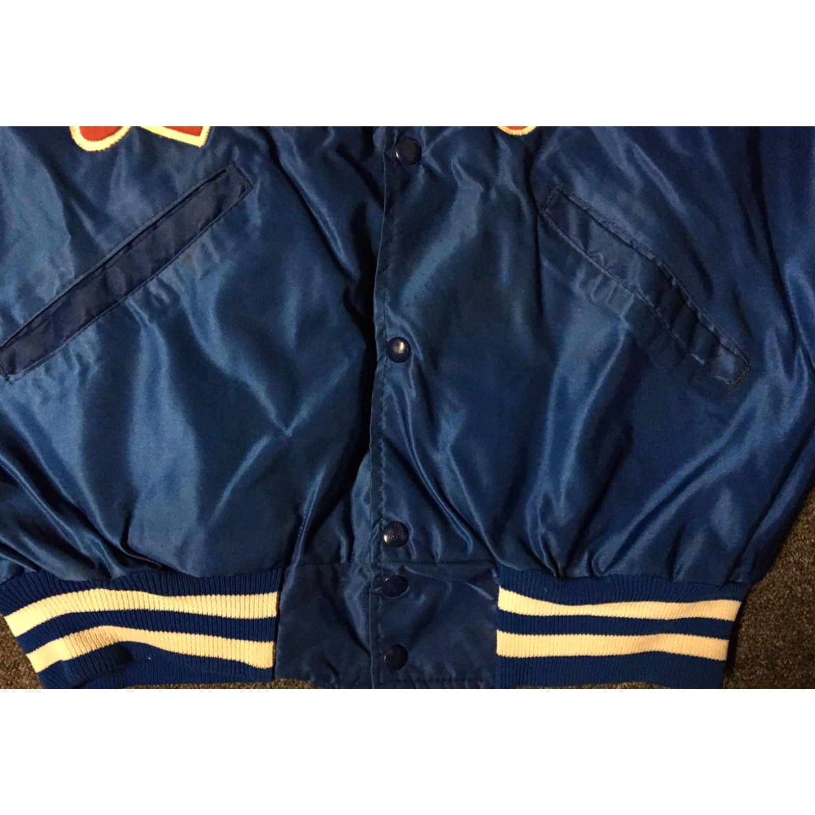 Vintage Vtg 80s Leffingwell School Satin Varsity Jacket L USA Track Football Grunge 70s Size US L / EU 52-54 / 3 - 3 Thumbnail