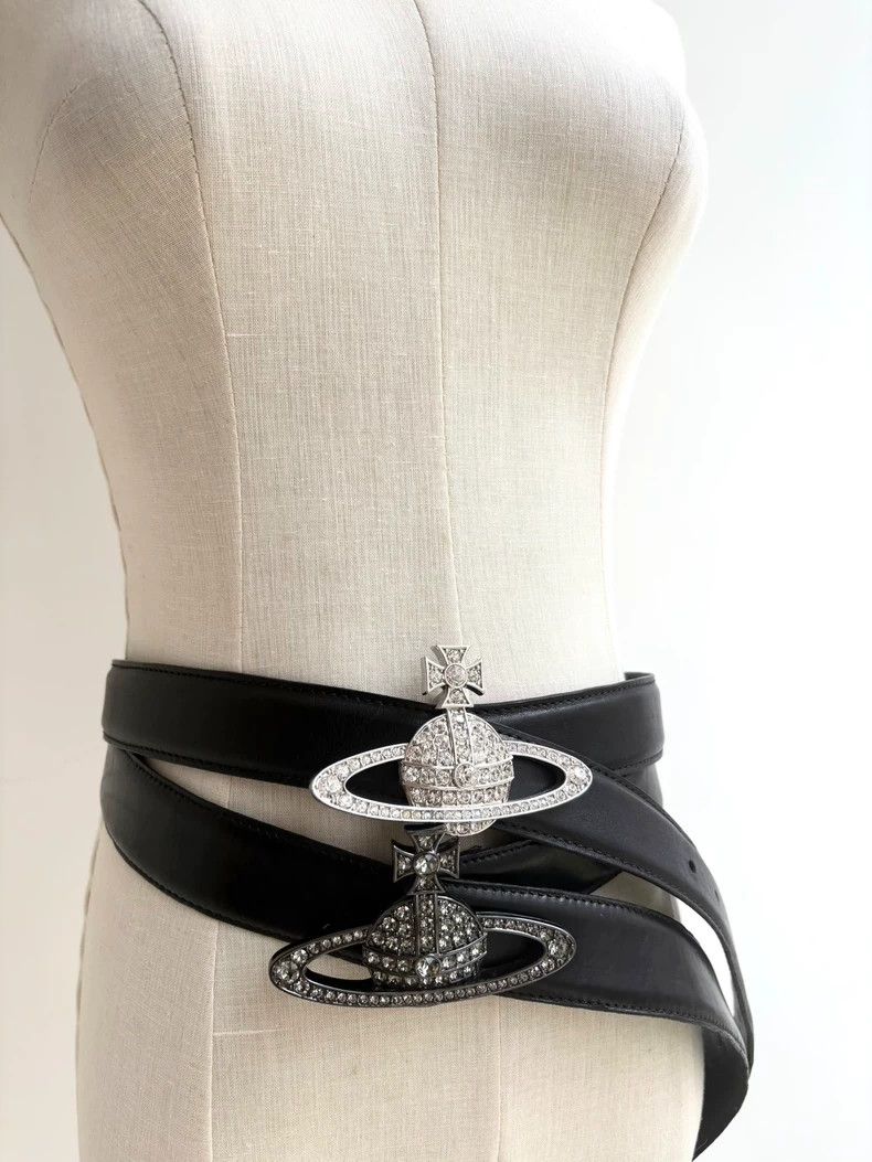 Vivienne Westwood Vivienne Westwood Vintage Diamond Encrusted Big Saturn Log Size ONE SIZE - 2 Thumbnail
