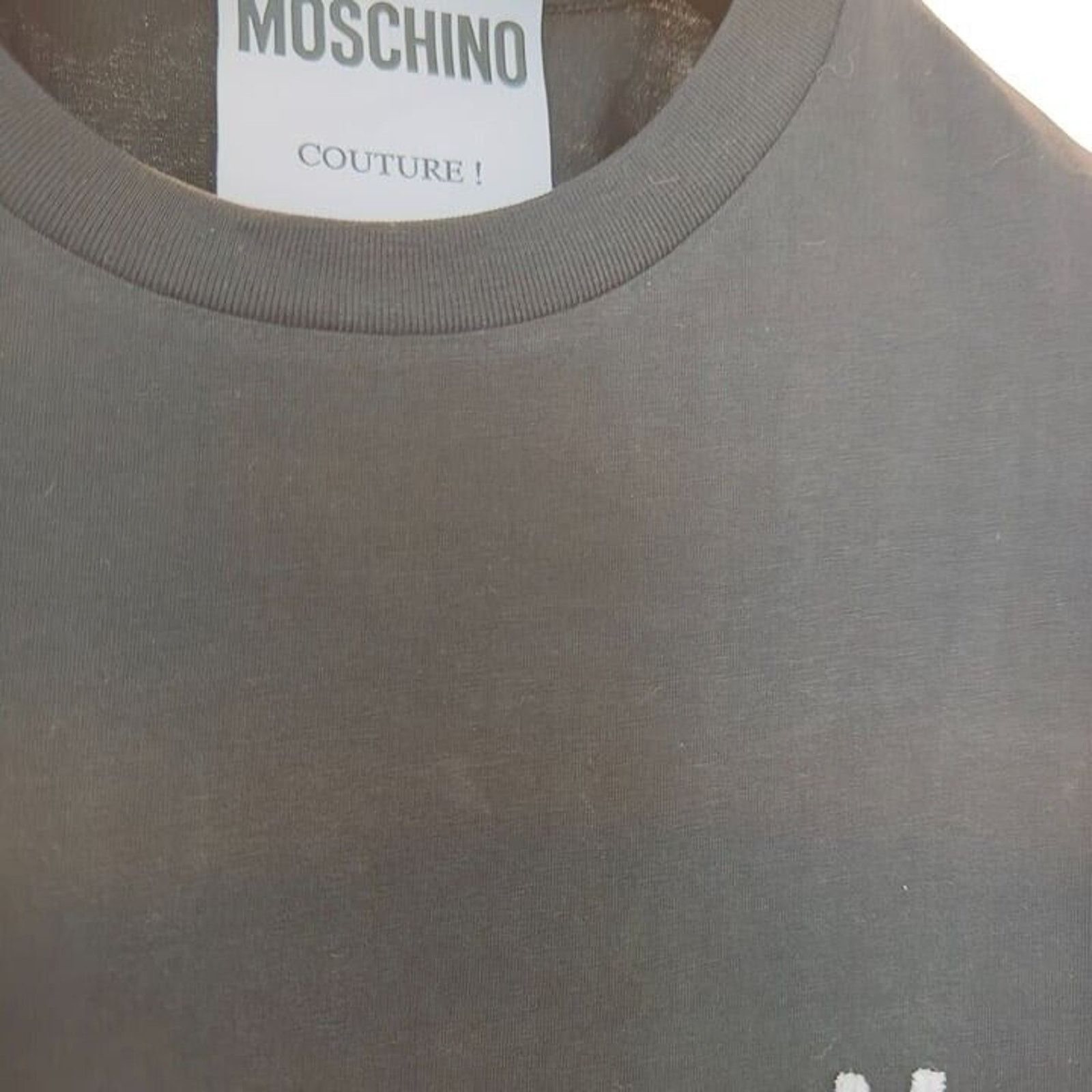 Moschino Moschino White Logo Black T Shirt Size US L / EU 52-54 / 3 - 3 Thumbnail