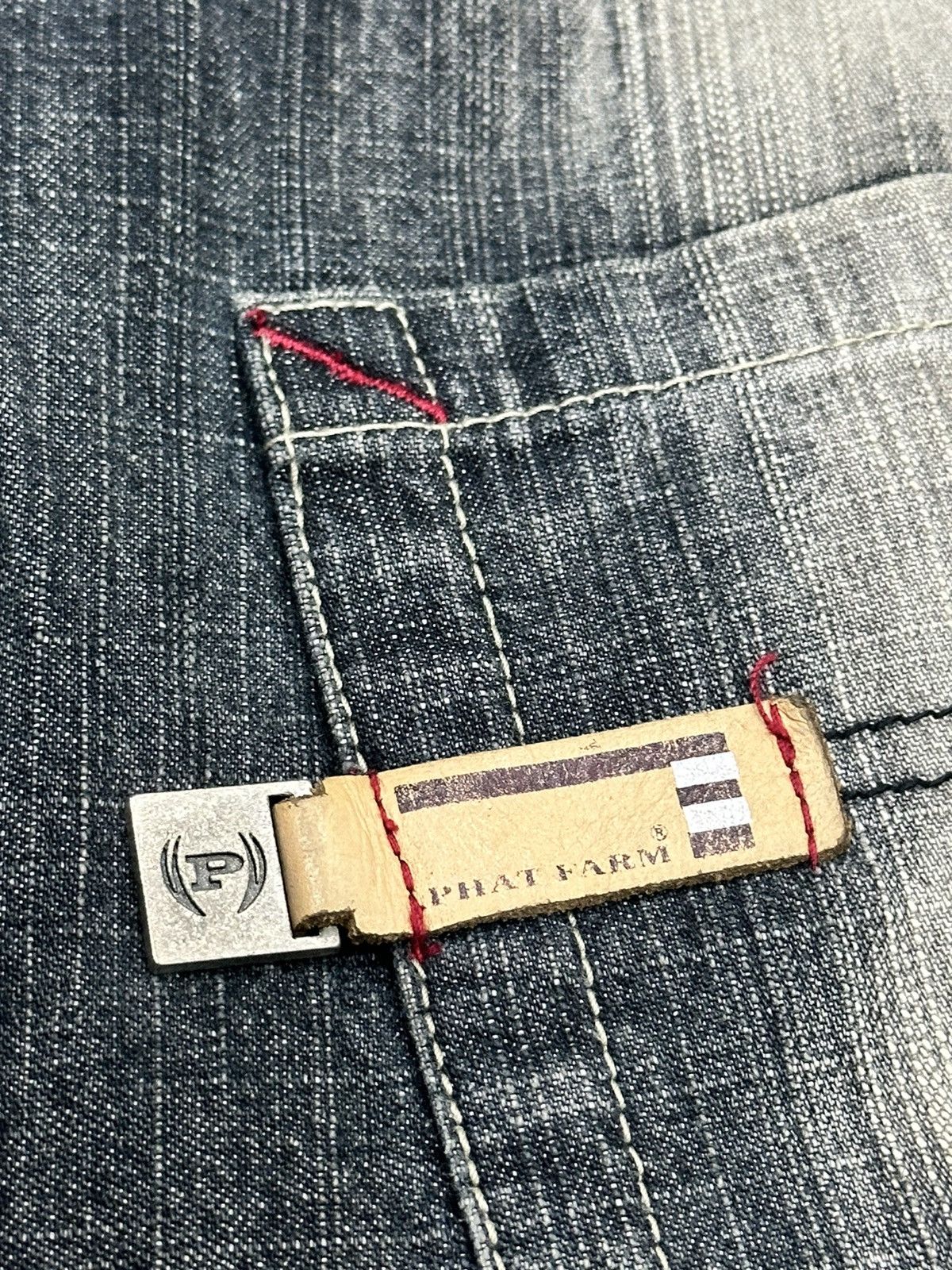 Ecko Unltd. Rare Vintage Y2K PHAT FARM Acid Wash Effects Baggy Jeans Size US 38 / EU 54 - 7 Thumbnail
