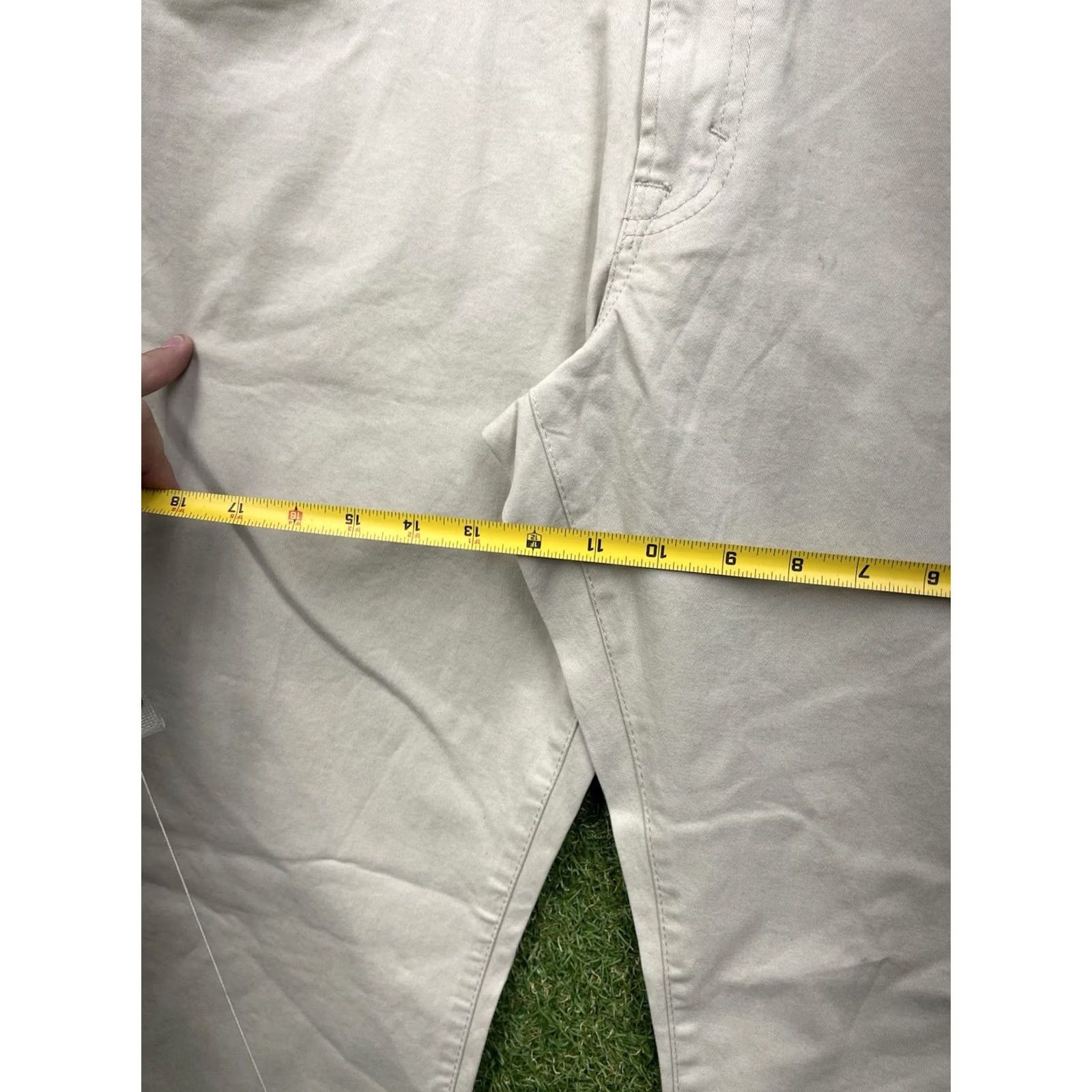 U.S. Polo Assn. U.S. Polo Assn. 5 Pocket Tech Pants Mens 38x32 Chino Casual Work Beige Cotton Canvas Logo Flat Front Straight Inseam 32 NWT Size US M / EU 48-50 / 2 - 4 Thumbnail