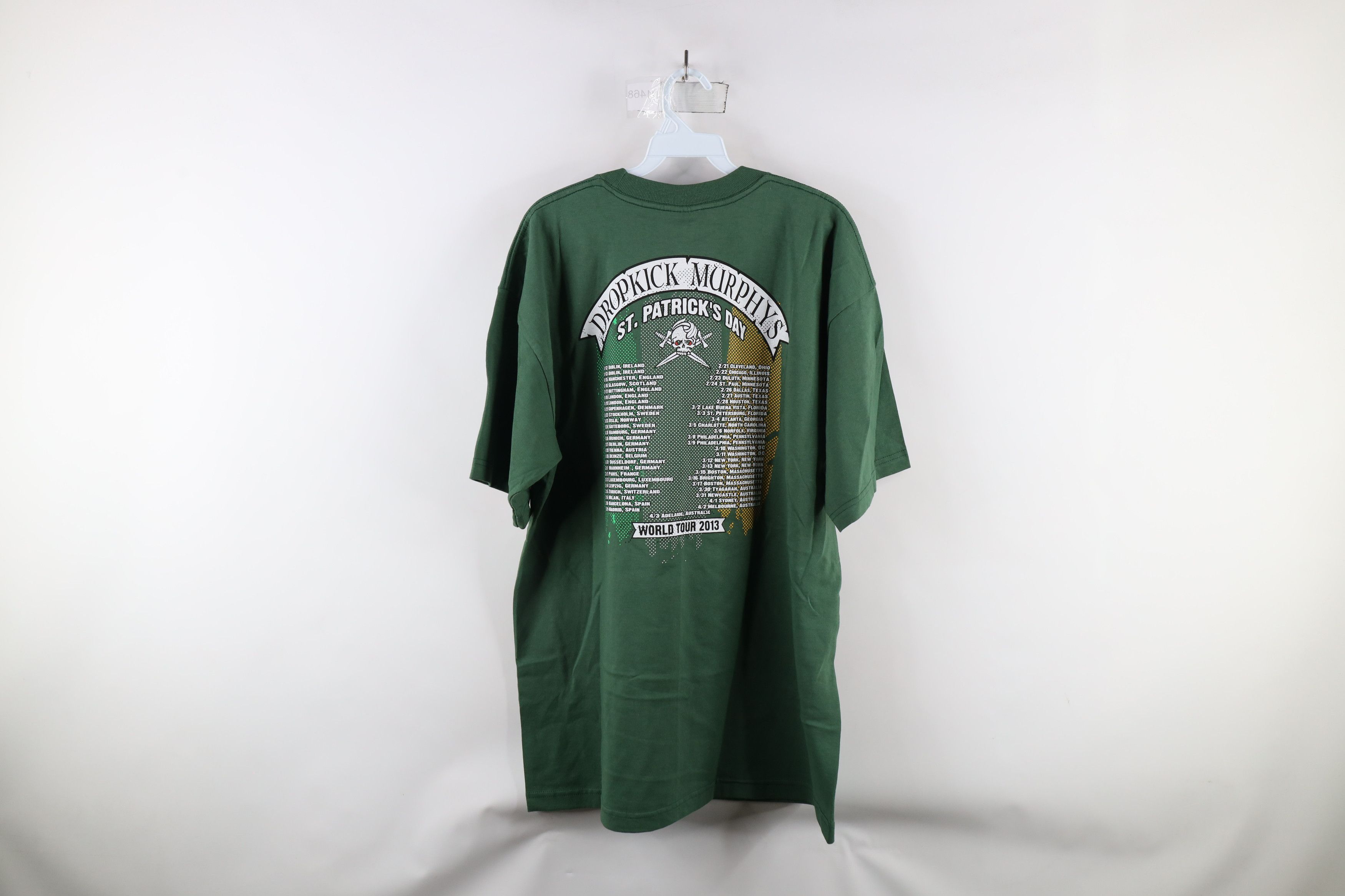Vintage Vintage Y2K 2013 Dropkick Murphys Band T-Shirt Green USA Size US XL / EU 56 / 4 - 9 Thumbnail