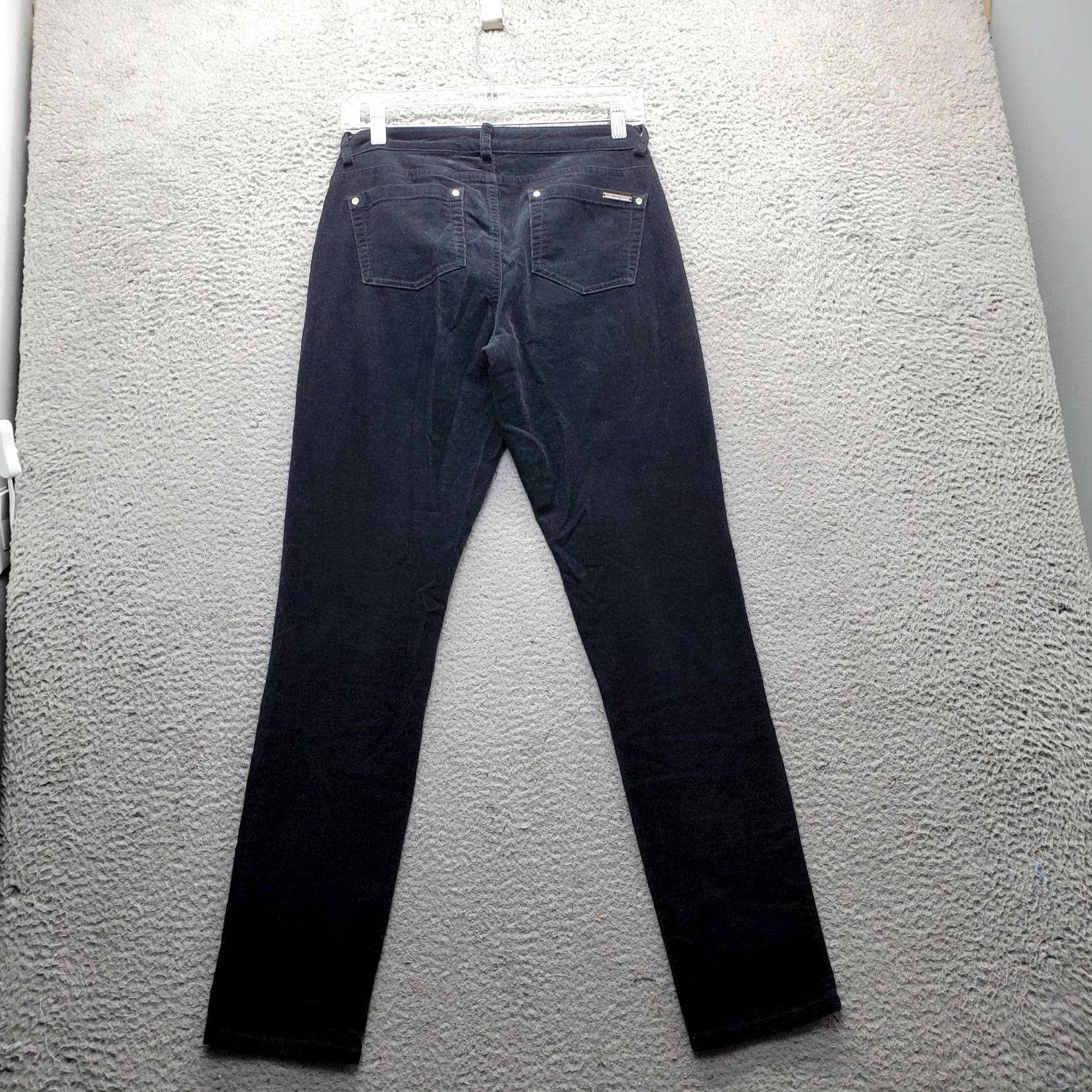 Michael Kors Michael Kors Womens Pants Black Corduroy Modern Bohemian Stretch Straight Fit 4 Size 27" / US 4 / IT 40 - 2 Thumbnail