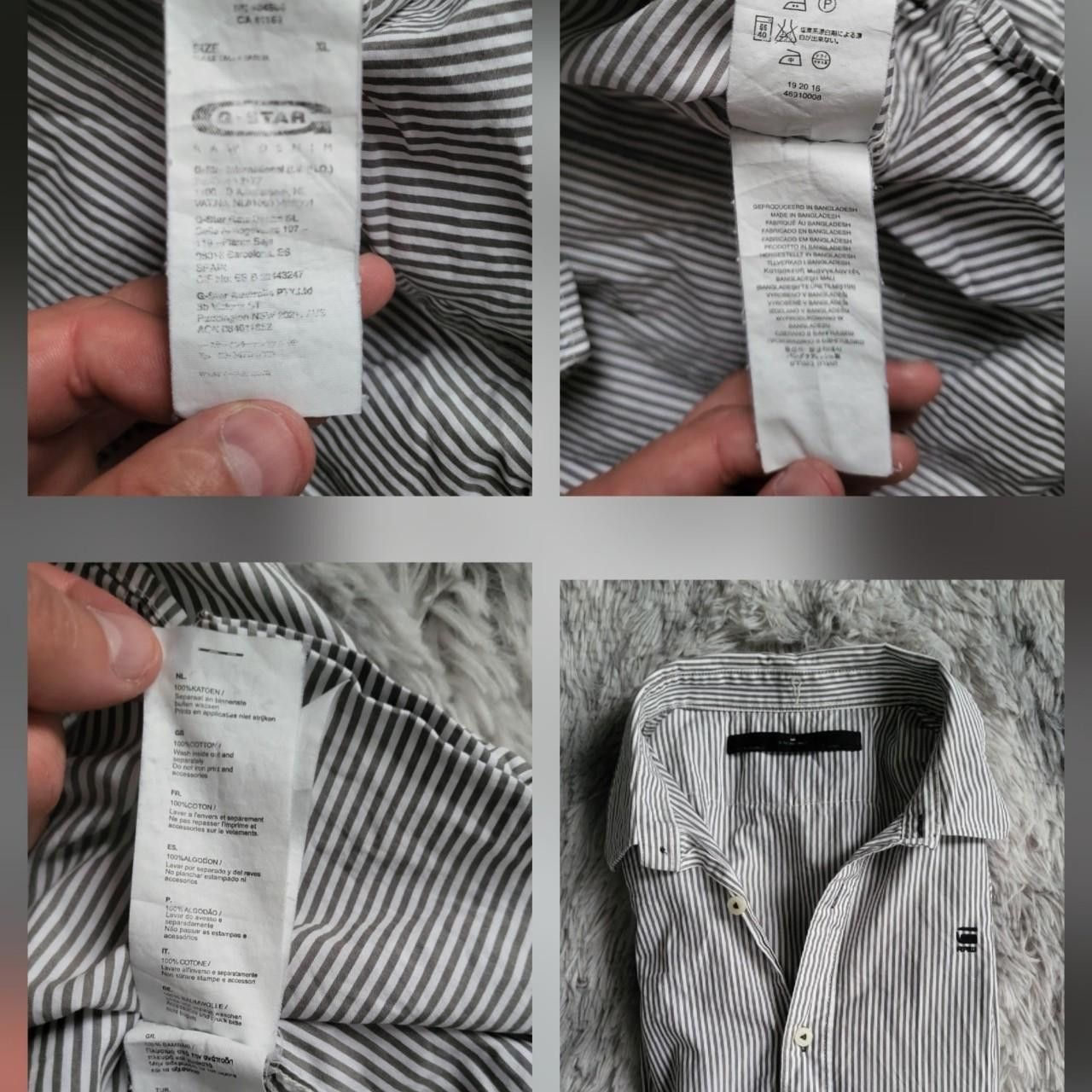 G-Star G-Star RAW Men's Grey Shirt - Size XL Size US XL / EU 56 / 4 - 8 Thumbnail