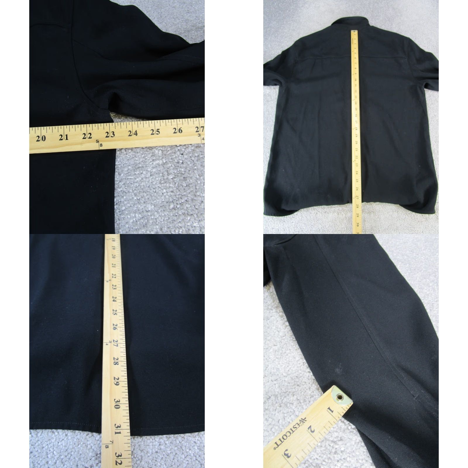 Vintage VINTAGE Babaton Shirt Womens L Black Blouse Button Collar Long Sleeve Knit Polyester Barbaton Womens Matched? Size L / US 10 / IT 46 - 8 Thumbnail