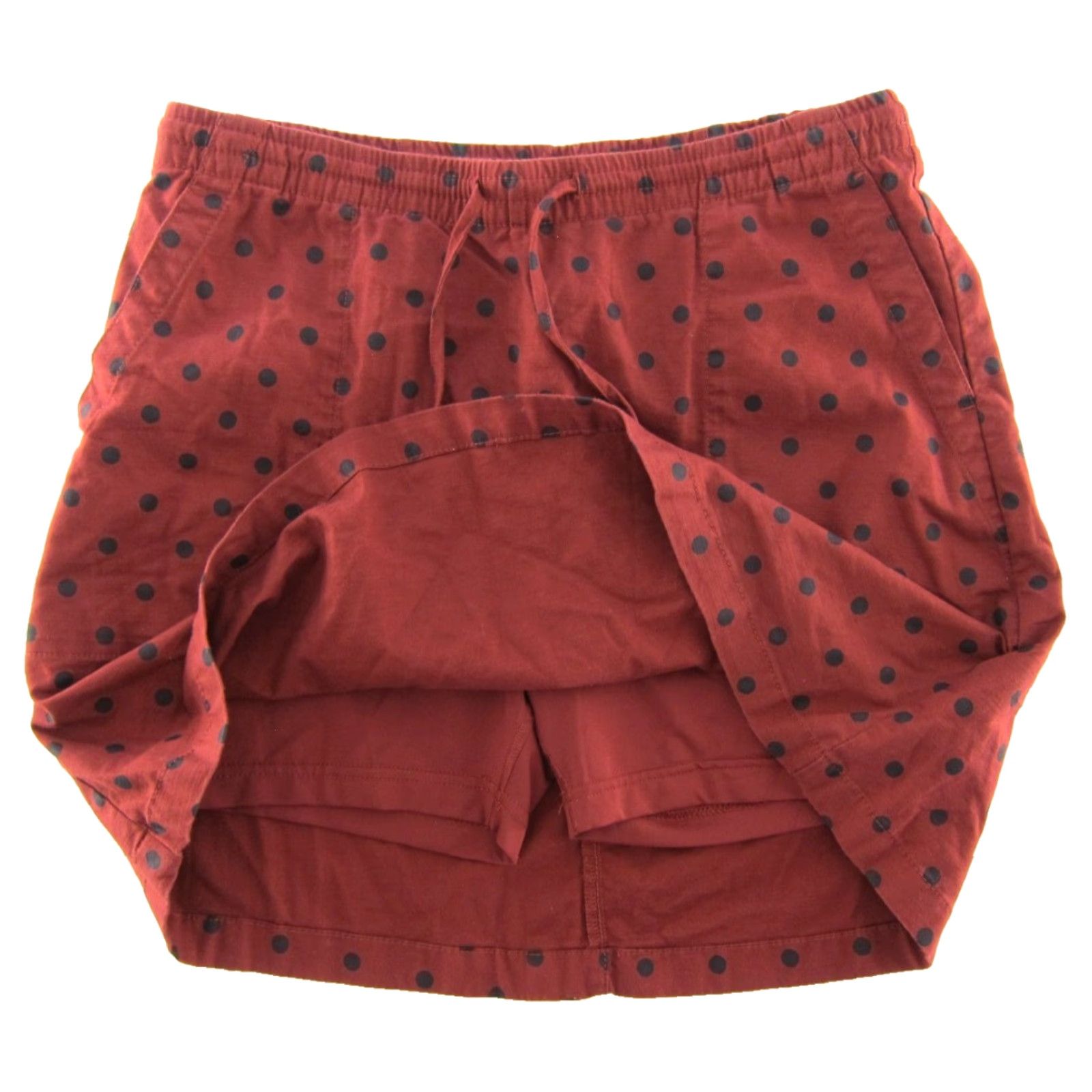 Lands' End Lands' End Red Black Polka Dot Pocket Skort Built in Shorts Women 12 Size 34" / US 12 / IT 48 - 5 Thumbnail