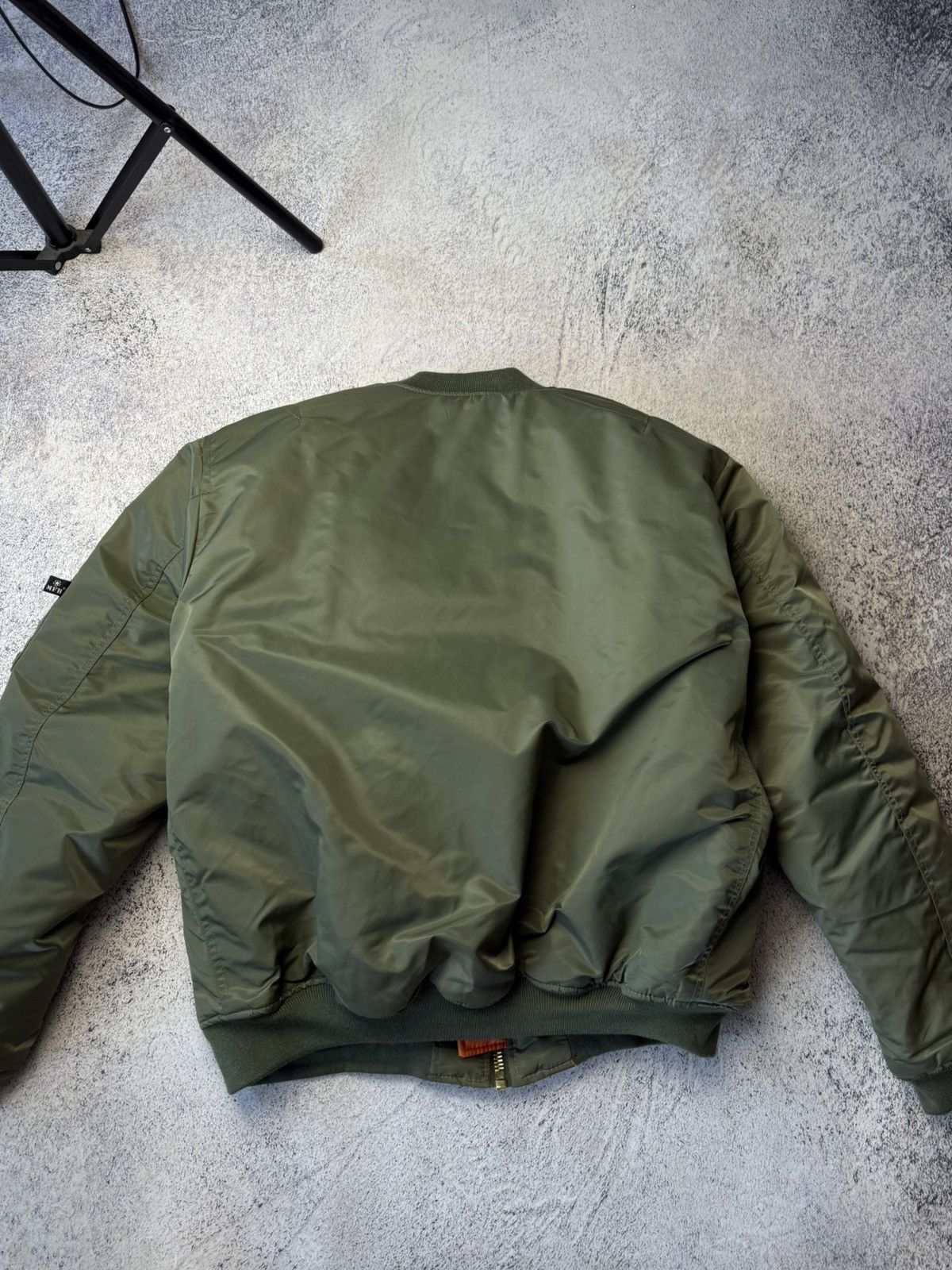 Alpha Industries Vintage Green Reversible Bomber Jacket MA1 Made in USA Size US XL / EU 56 / 4 - 25 Thumbnail