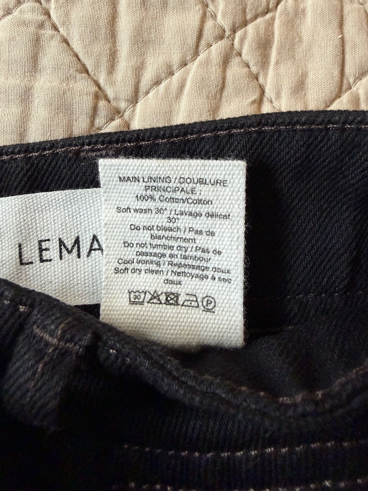 Lemaire Sailor Jean - Black - 46 Size US 30 / EU 46 - 7 Thumbnail