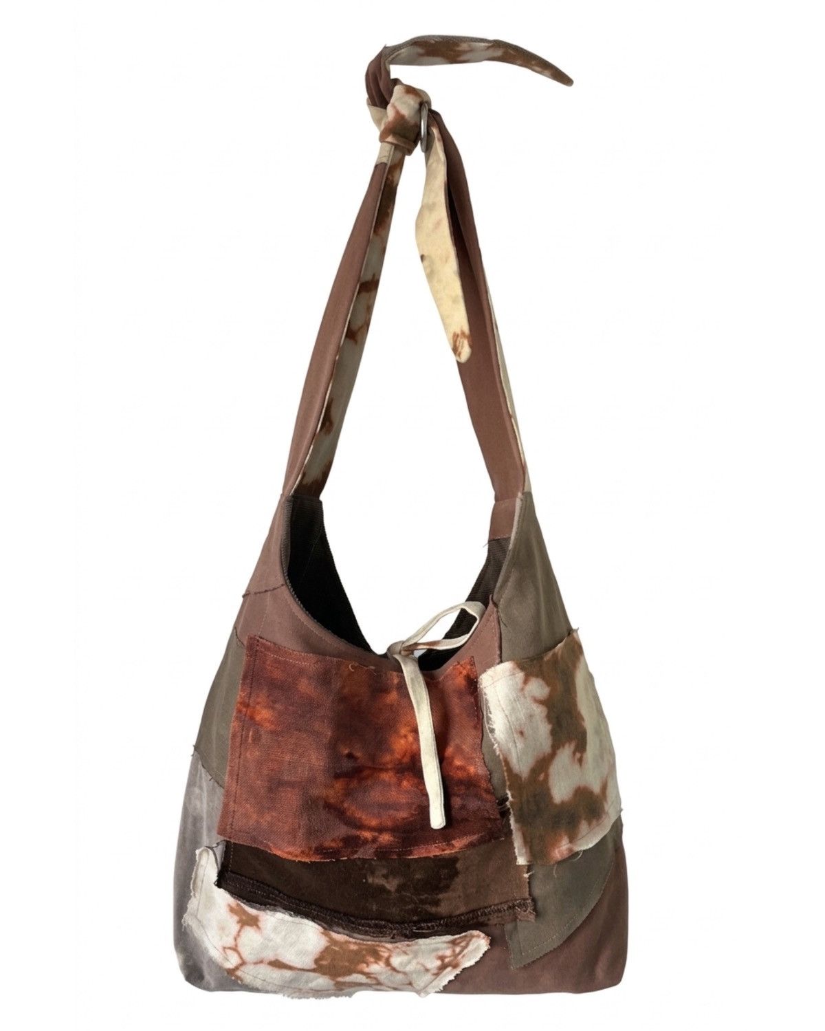 Handmade Handcrafted patchwork tote bag made from repurposed denim Size ONE SIZE - 1 Thumbnail